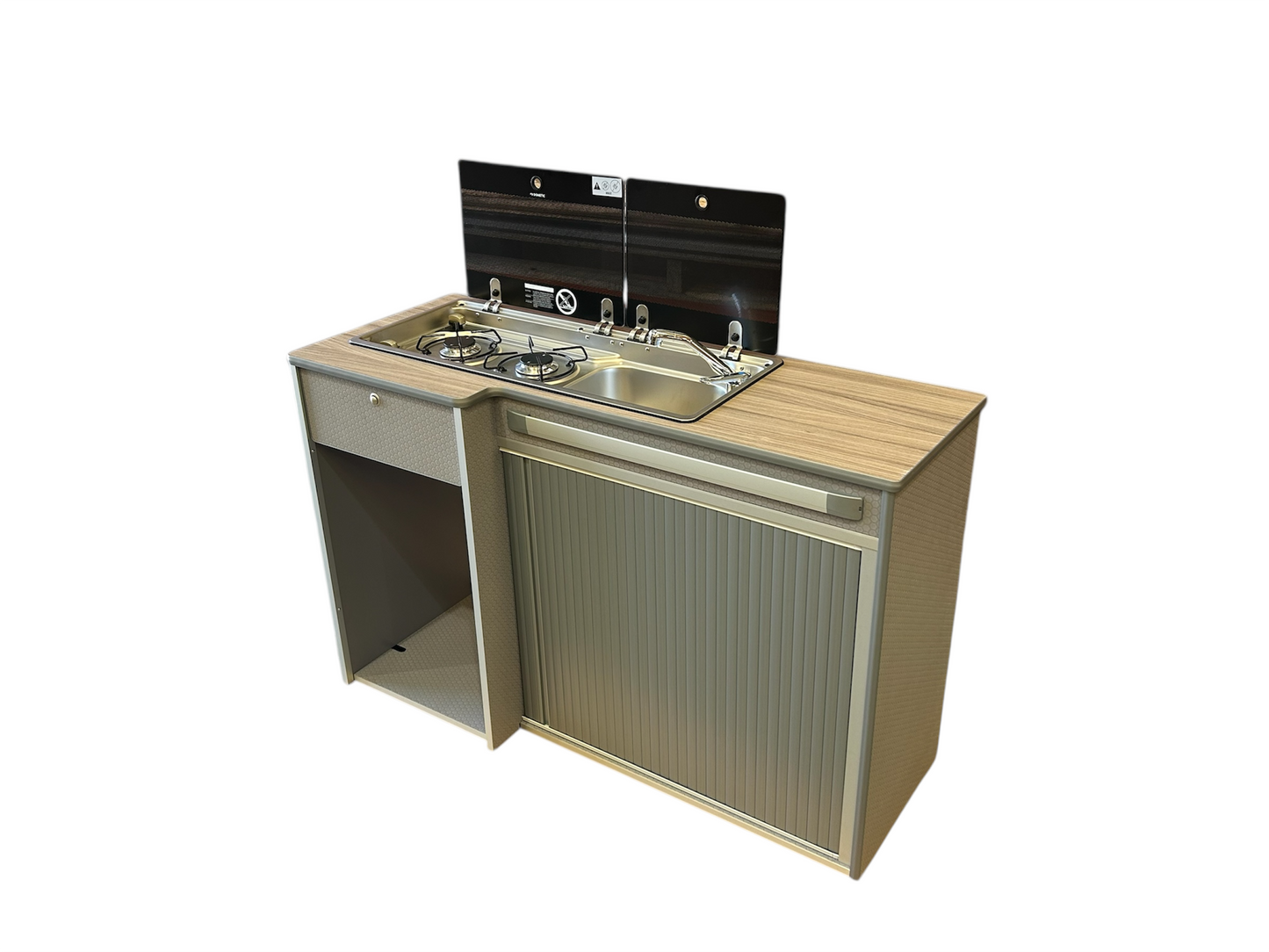XLong-Pod Vangear Campervan kitchen (Grey) (NOT including fridge)