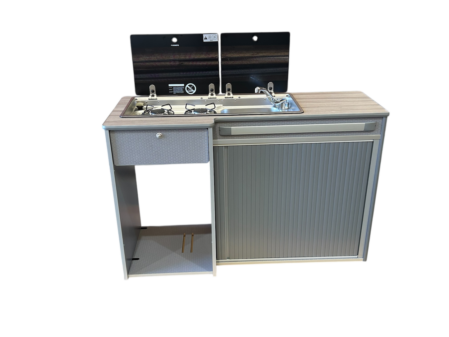 XLong-Pod Vangear Campervan kitchen (Grey) (NOT including fridge)