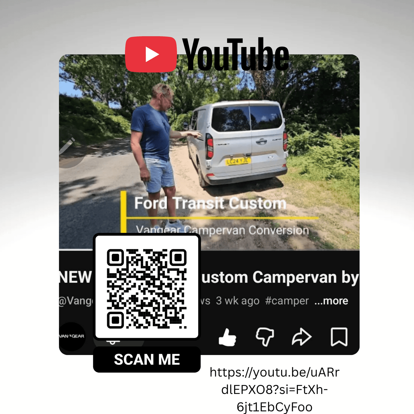 FOR SALE Ford Transit Custom 2024 with a Vangear "WOODY" campervan conversion - Vangear UK