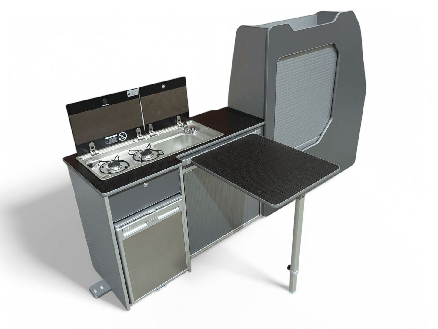 IN STOCK Transporter - System 50L for Volkswagen Transporter SWB (NOT including fridge) (Carbon Grey) - Vangear UK