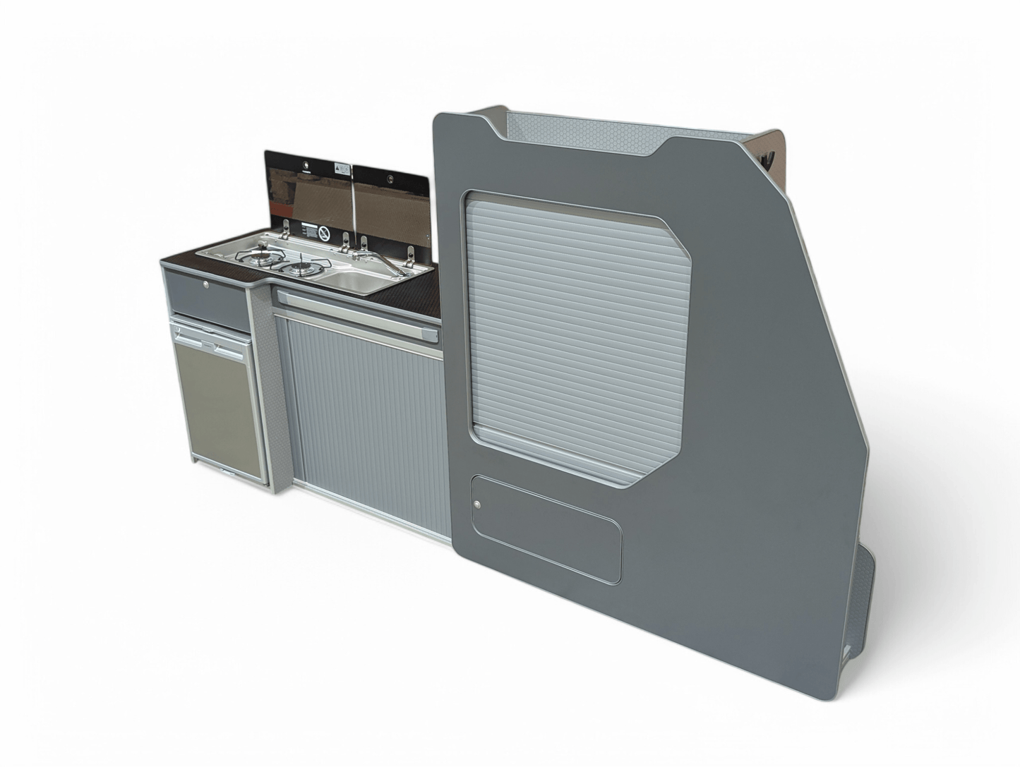IN STOCK Transporter - System 50L for Volkswagen Transporter SWB (NOT including fridge) (Carbon Grey) - Vangear UK