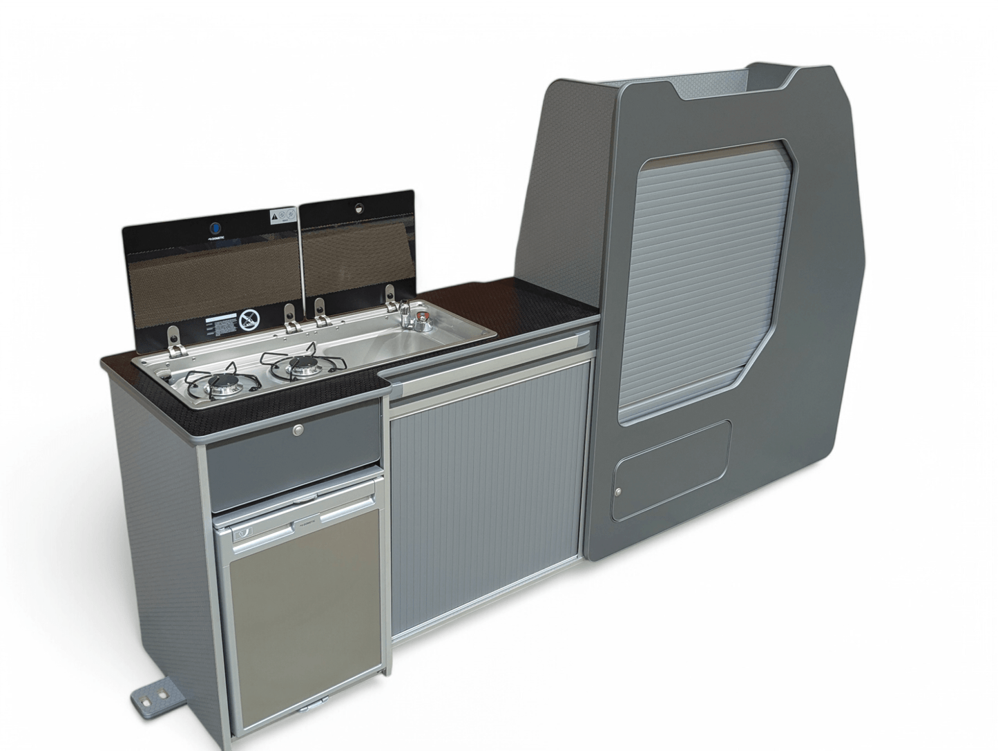 IN STOCK Transporter - System 50L for Volkswagen Transporter SWB (NOT including fridge) (Carbon Grey) - Vangear UK