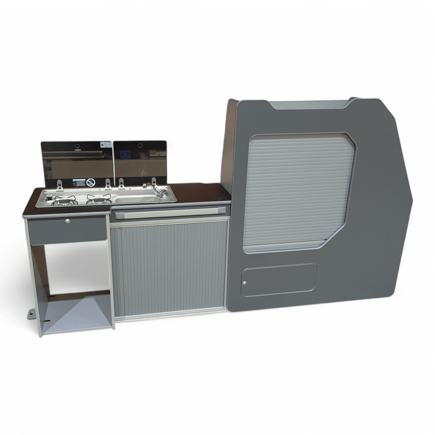 IN STOCK Transporter - System 50L for Volkswagen Transporter SWB (NOT including fridge) (Carbon Grey) - Vangear UK