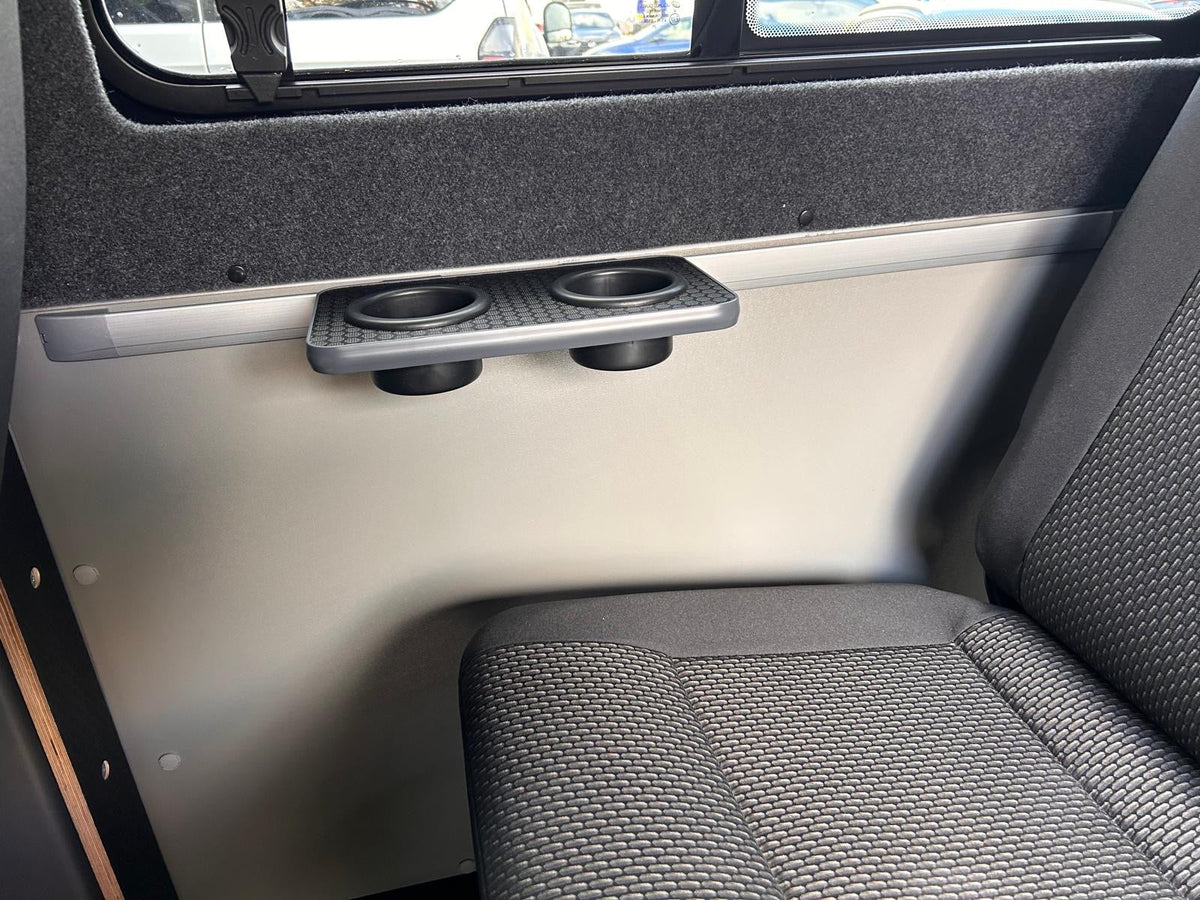 Mito rail small table with 2 cup holders - Vangear UK