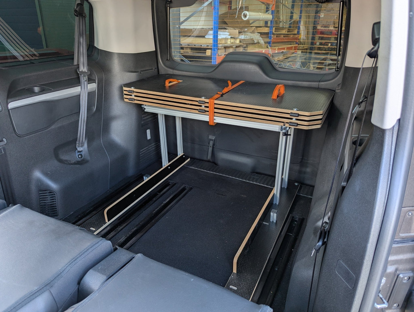 NEW Vangear 3rd row - Bed - Spacetourer/Traveller/Proace campervan Bed for 3rd row seats - Vangear UK
