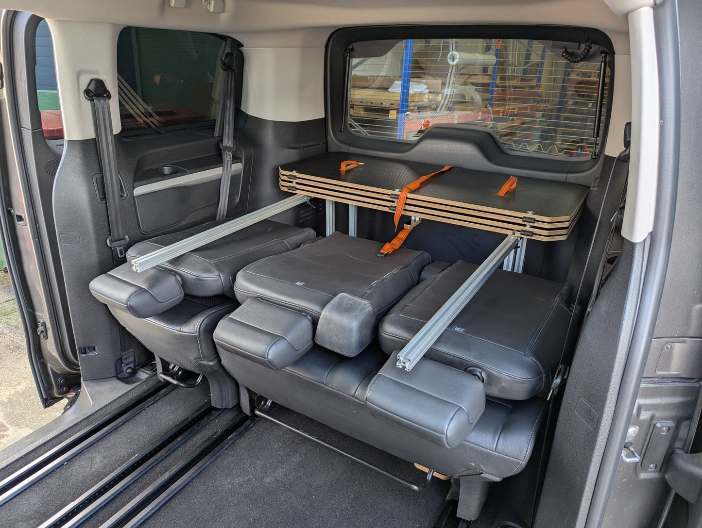 NEW Vangear 3rd row - Bed - Spacetourer/Traveller/Proace campervan Bed for 3rd row seats - Vangear UK