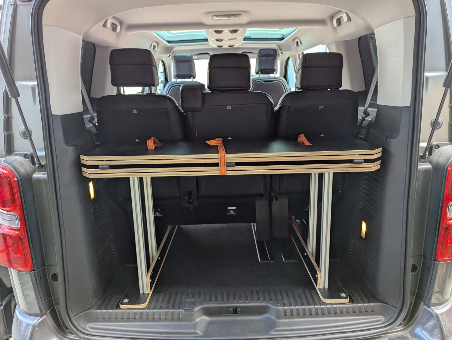 NEW Vangear 3rd row - Bed - Spacetourer/Traveller/Proace campervan Bed for 3rd row seats - Vangear UK