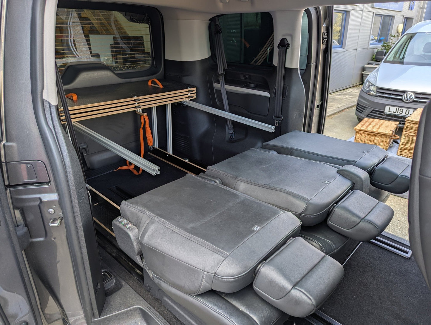 NEW Vangear 3rd row - Bed - Spacetourer/Traveller/Proace campervan Bed for 3rd row seats - Vangear UK