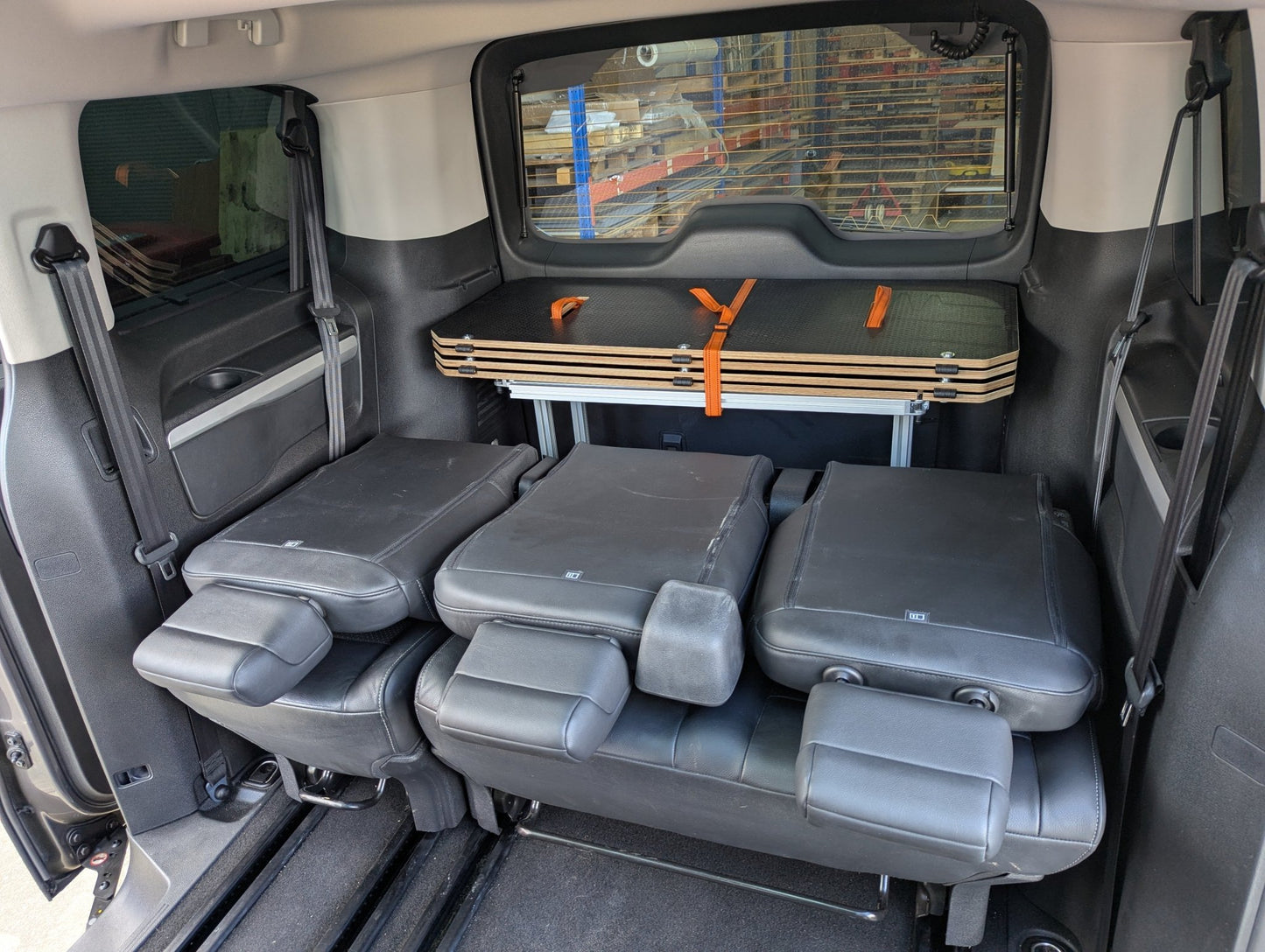 NEW Vangear 3rd row - Bed - Spacetourer/Traveller/Proace campervan Bed for 3rd row seats - Vangear UK