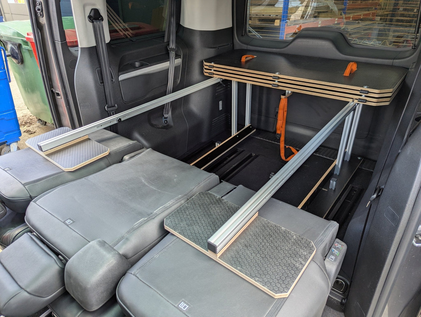 NEW Vangear 3rd row - Bed - Spacetourer/Traveller/Proace campervan Bed for 3rd row seats - Vangear UK