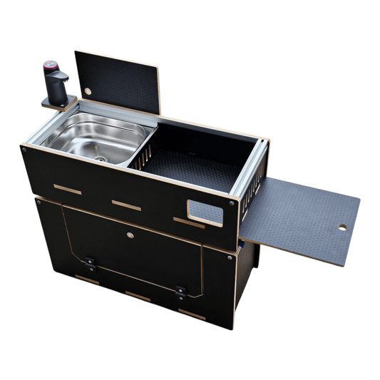 NEW Vangear Caddy - Pod 2.0 sliding campervan kitchen (easy 3 part assembly - NOT flat pack) - Vangear UK