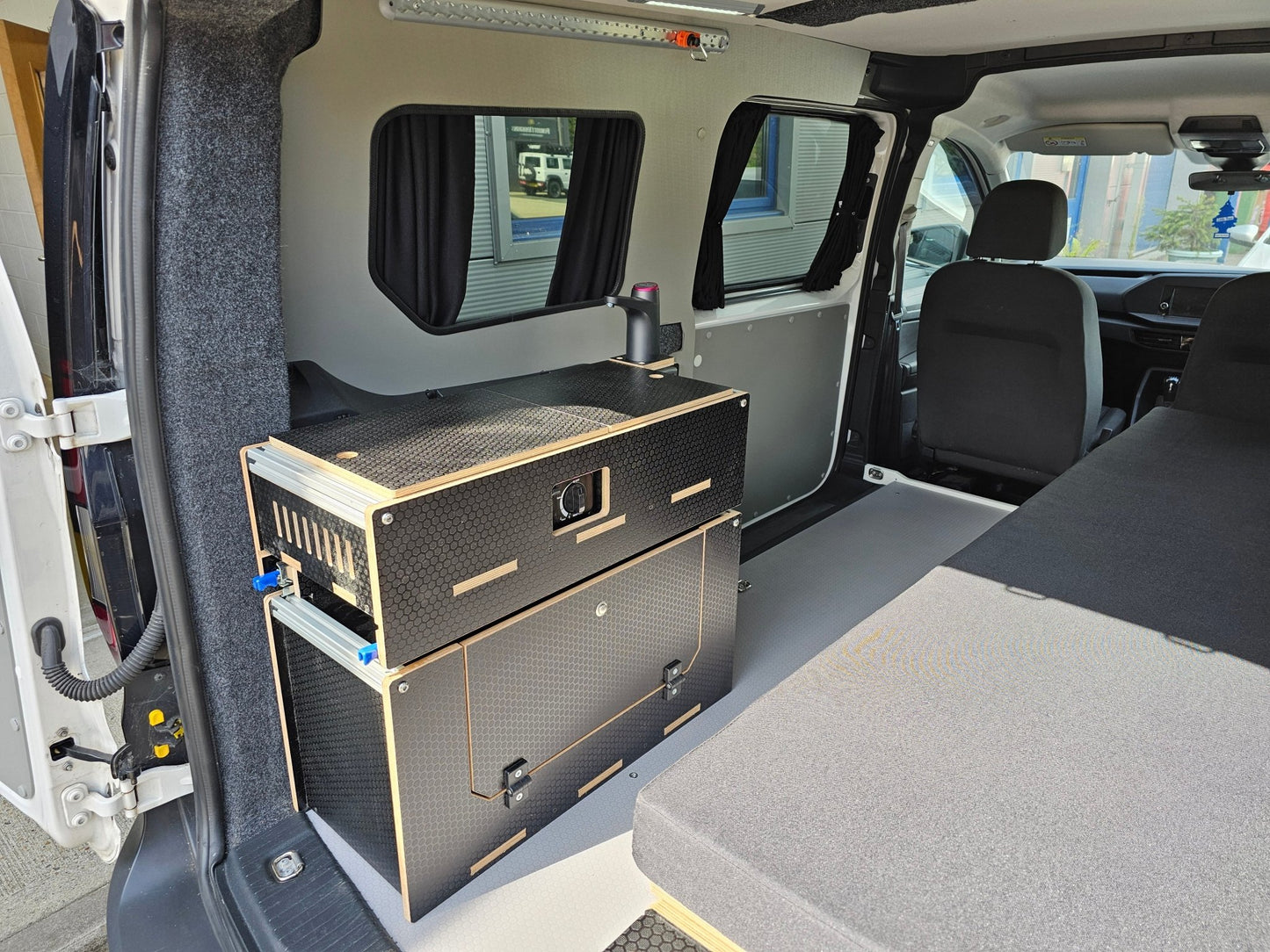 NEW Vangear Caddy - Pod 2.0 sliding campervan kitchen (easy 3 part assembly - NOT flat pack) - Vangear UK