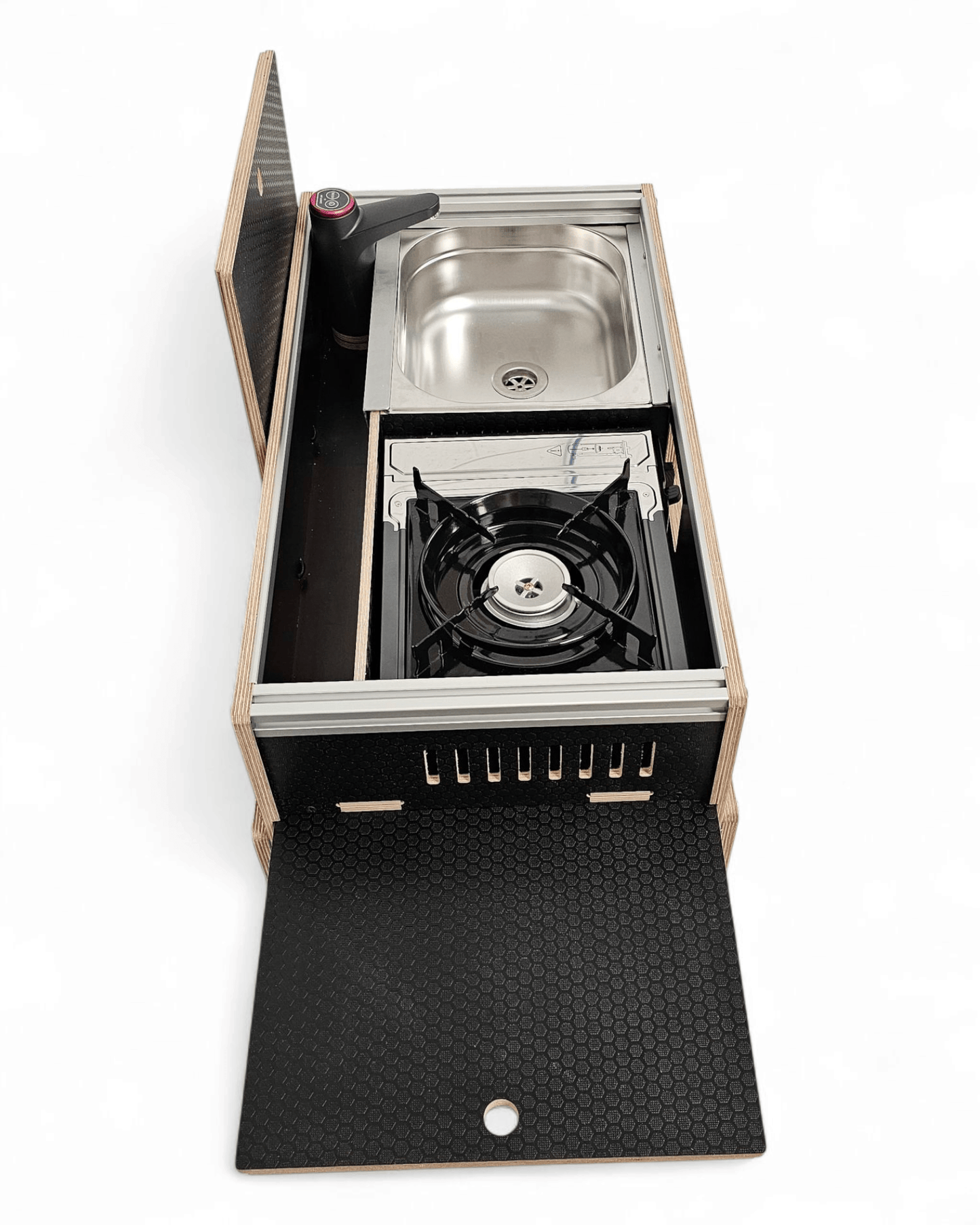NEW Vangear Easy - Pod 2.0 self assembly campervan kitchen module (fridge NOT included) - Vangear UK