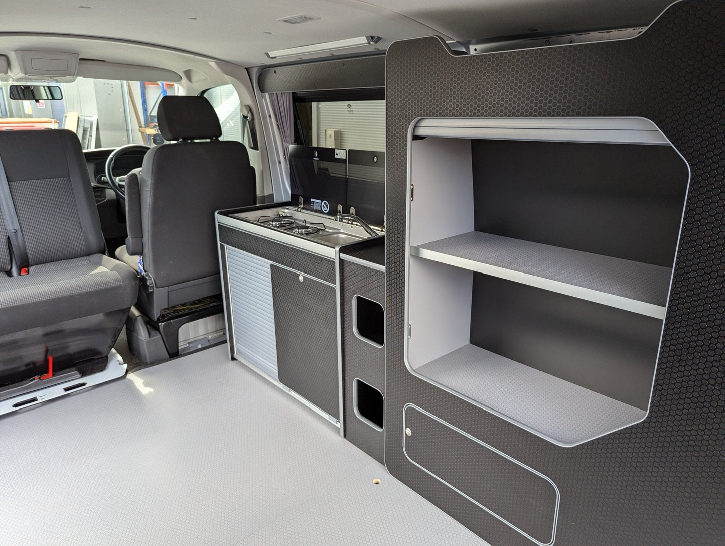 Rear - Pod (Large version for panel vans) to make a modular campervan system - Vangear UK