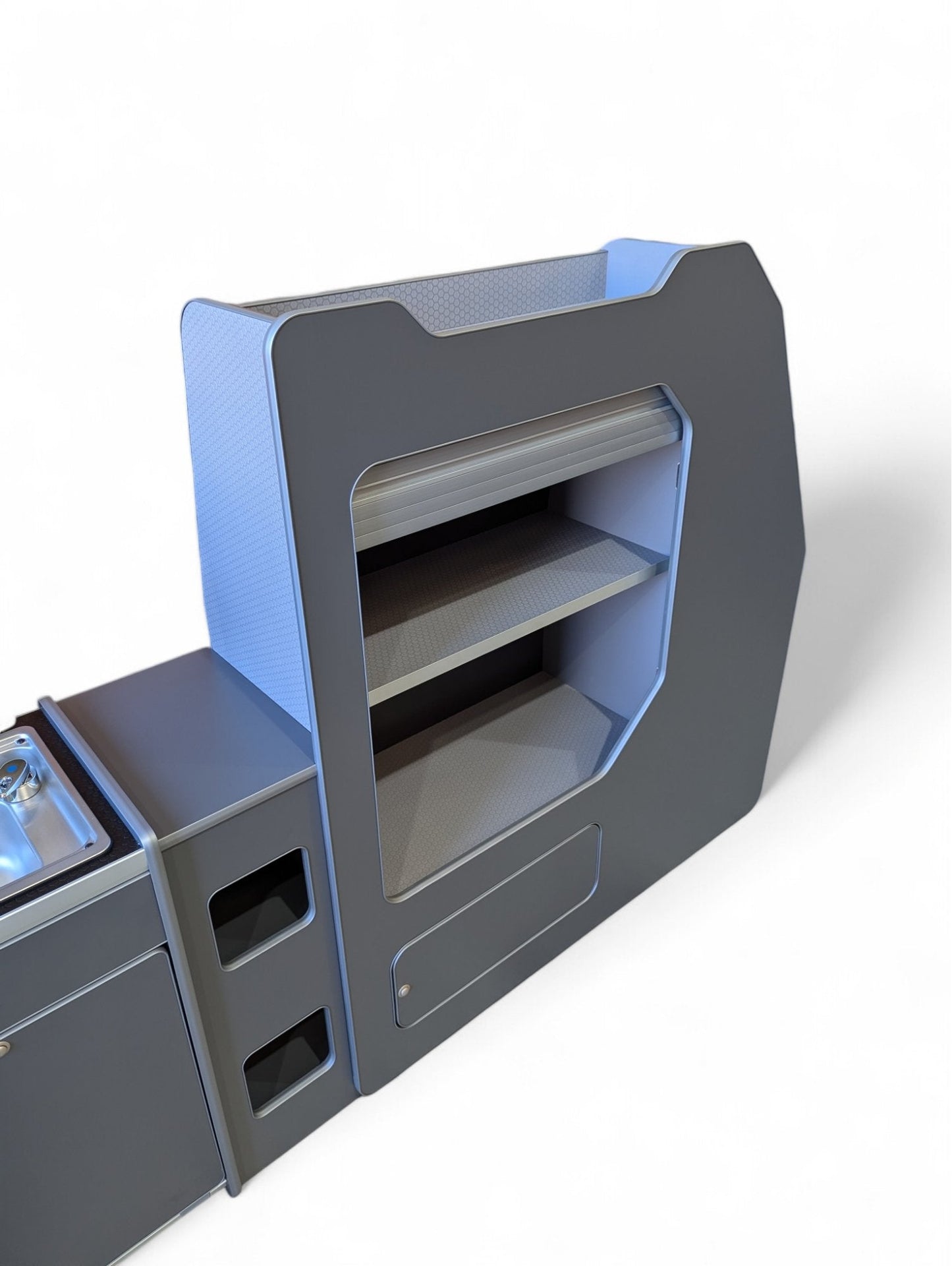 Rear - Pod (Large version for panel vans) to make a modular campervan system - Vangear UK