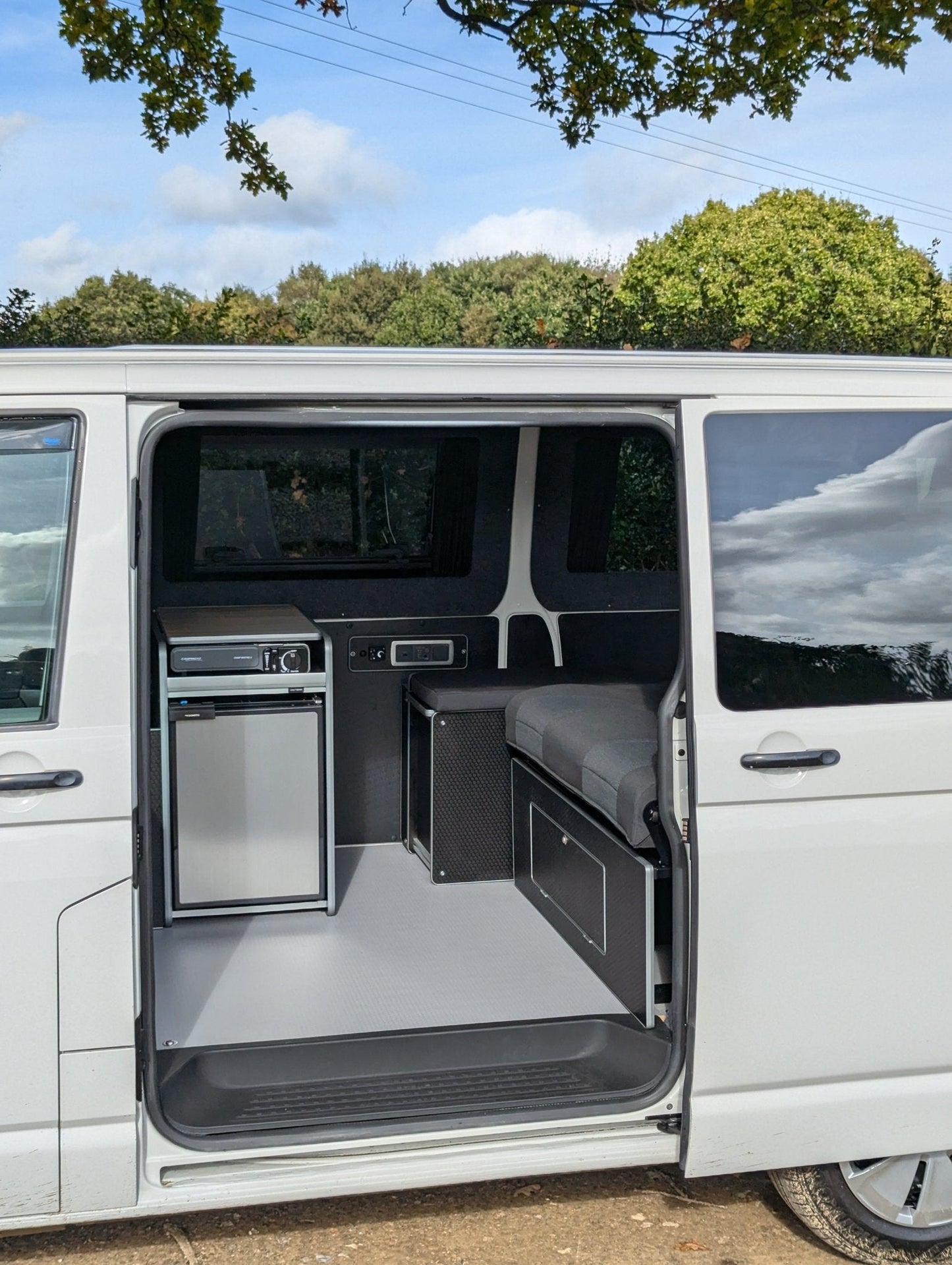 Vangear CRX - Pod 2.2 campervan fridge pod - Black or Grey (fridge not included) - Vangear UK