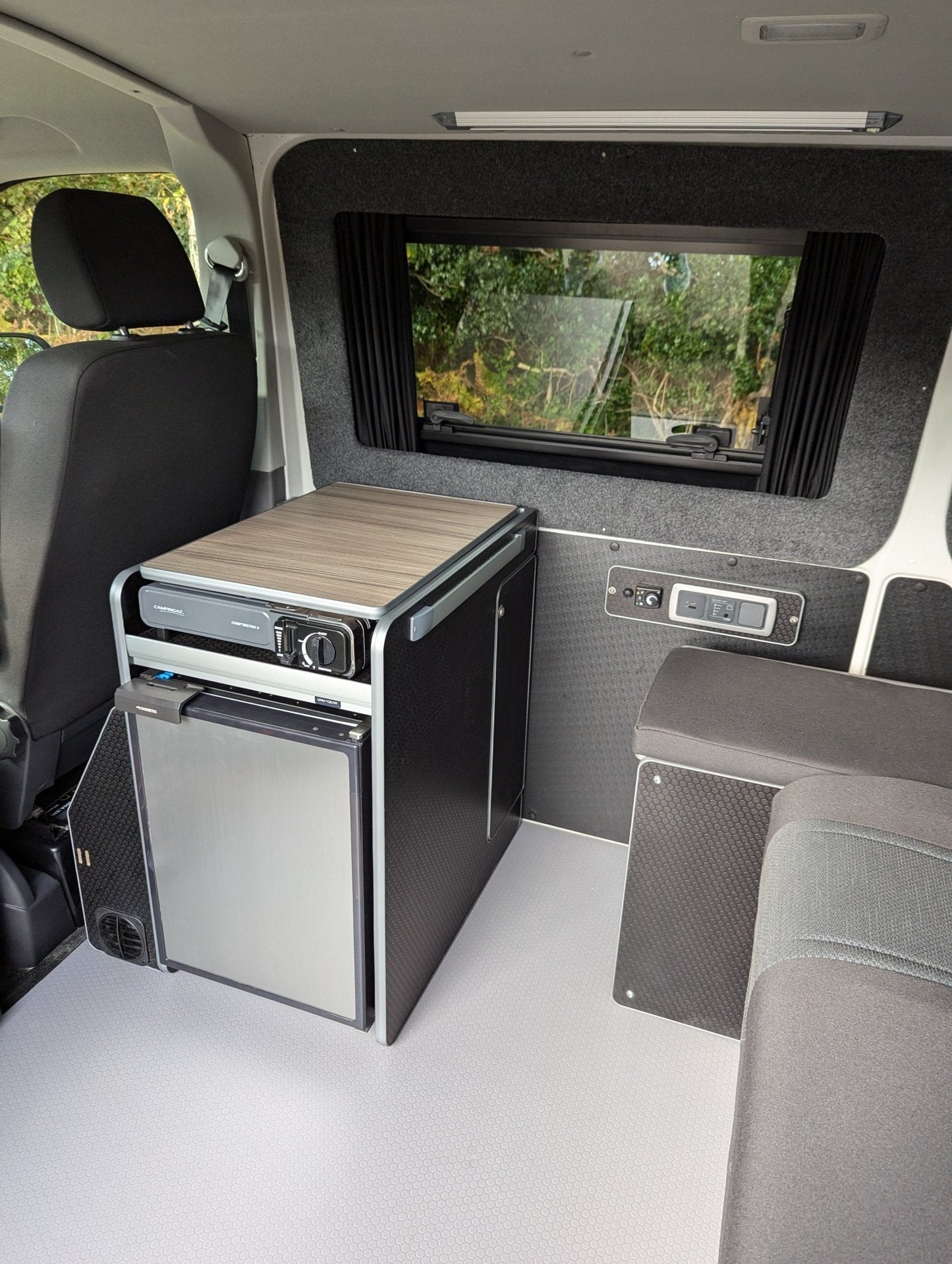 Vangear CRX - Pod 2.2 campervan fridge pod - Black or Grey (fridge not included) - Vangear UK