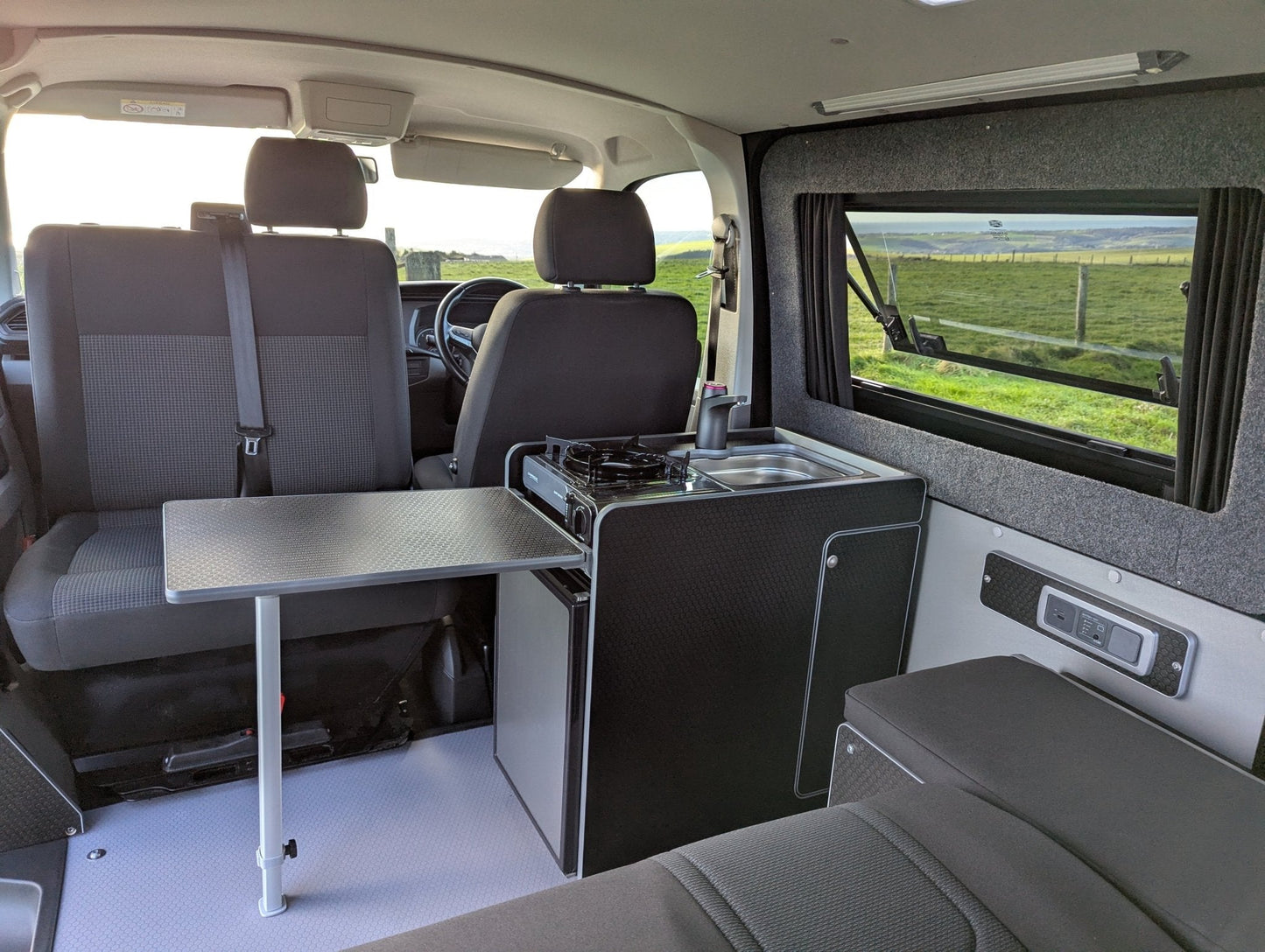 Vangear CRX - Pod 2.2 campervan fridge pod - Black or Grey (fridge not included) - Vangear UK