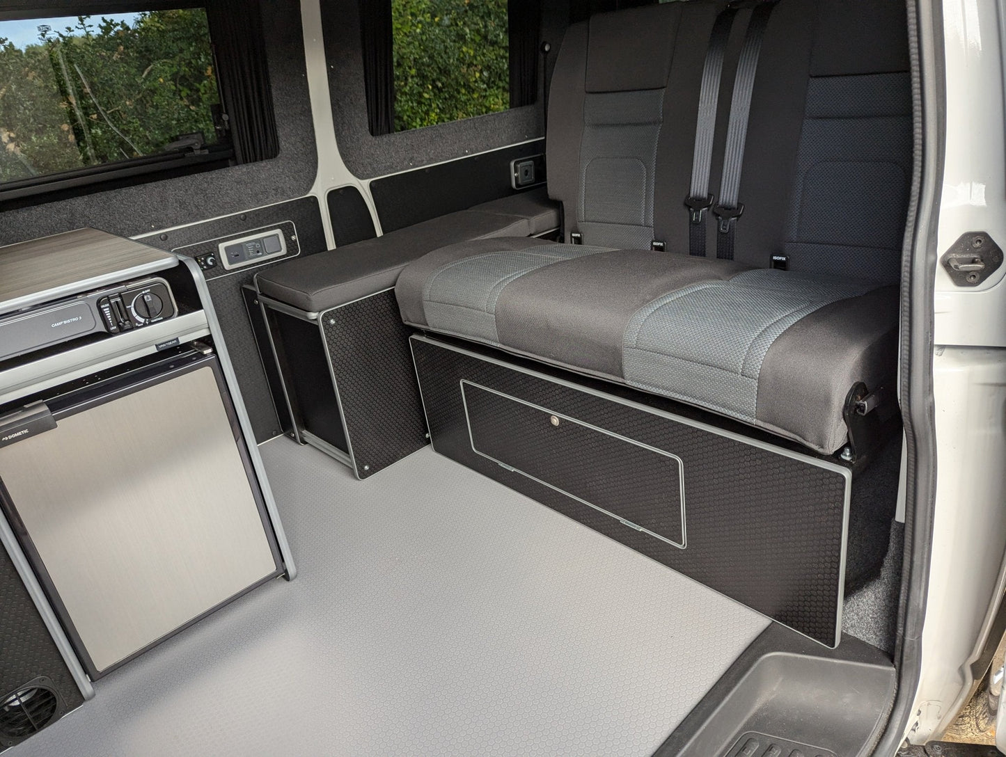 Vangear CRX - Pod 2.2 campervan fridge pod - Black or Grey (fridge not included) - Vangear UK