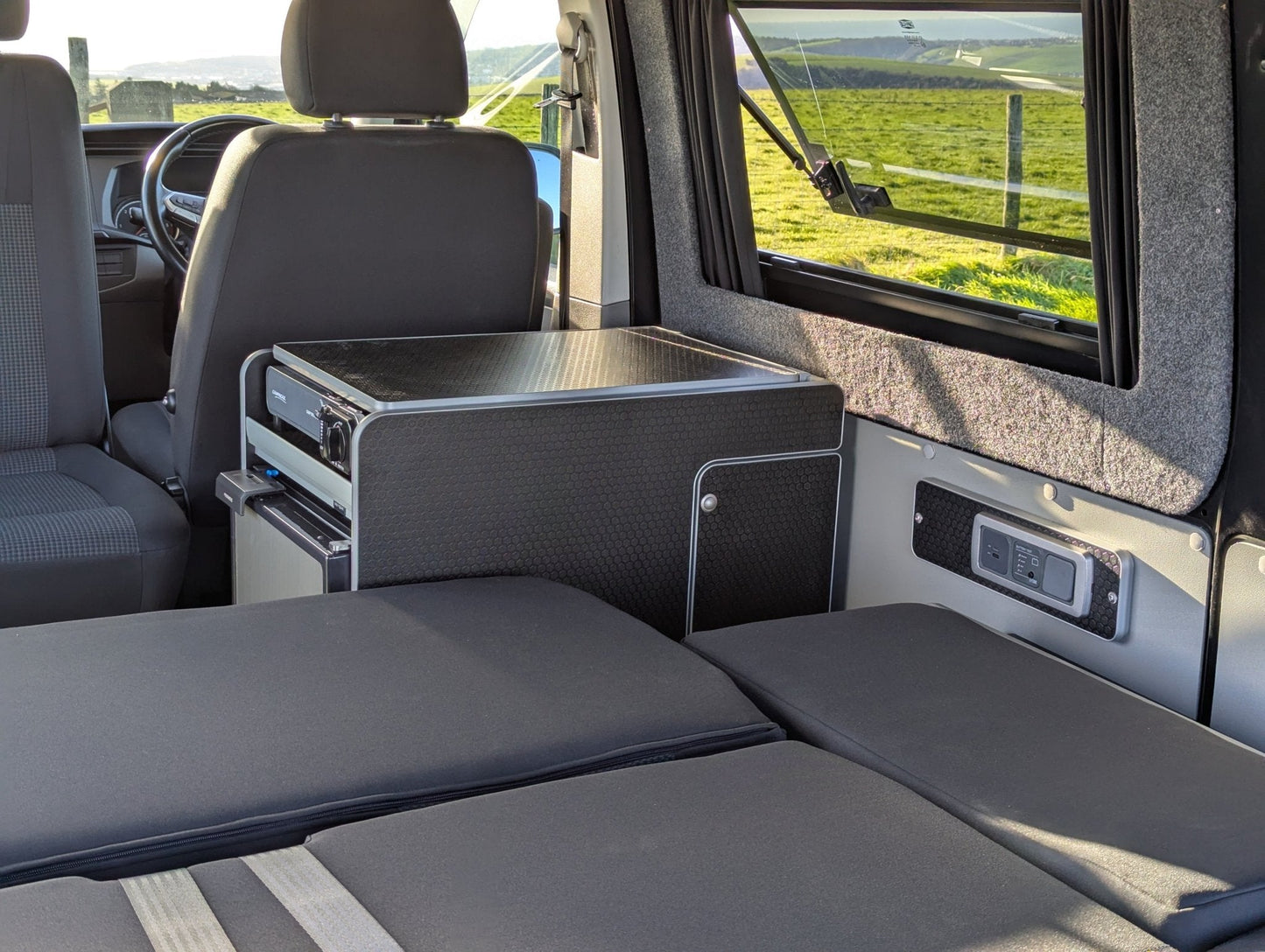 Vangear CRX - Pod 2.2 campervan fridge pod - Black or Grey (fridge not included) - Vangear UK