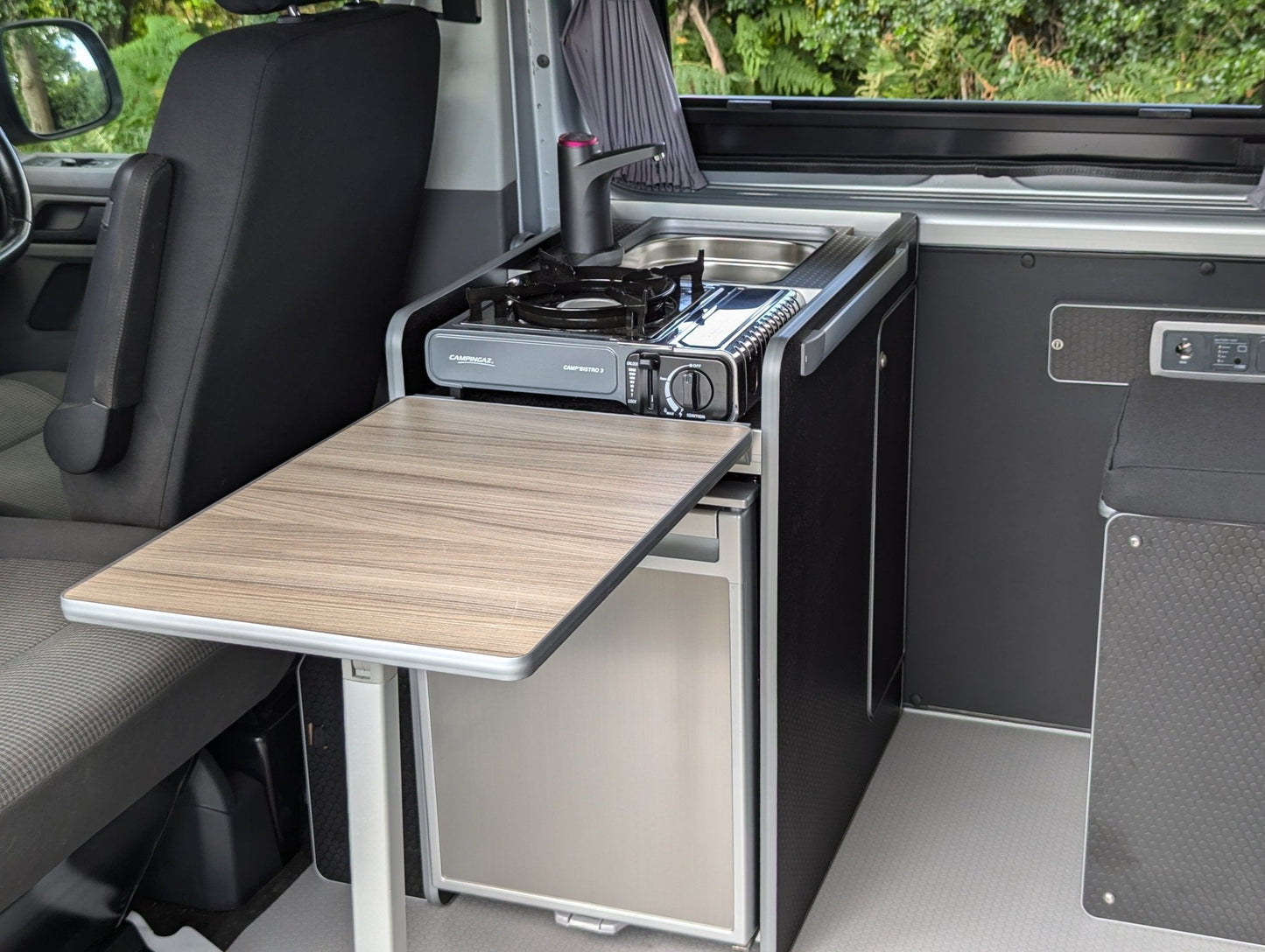 Vangear CRX - Pod 2.2 campervan fridge pod - Black or Grey (fridge not included) - Vangear UK