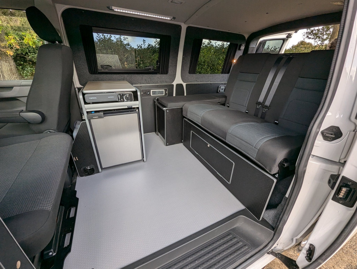 Vangear CRX - Pod 2.2 campervan fridge pod - Black or Grey (fridge not included) - Vangear UK