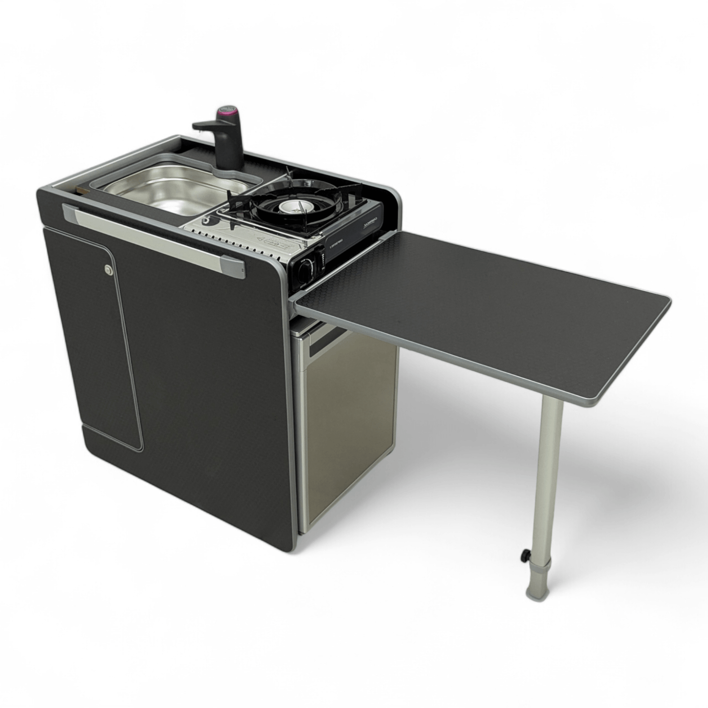 Vangear CRX - Pod 2.2 campervan fridge pod - Black or Grey (fridge not included) - Vangear UK