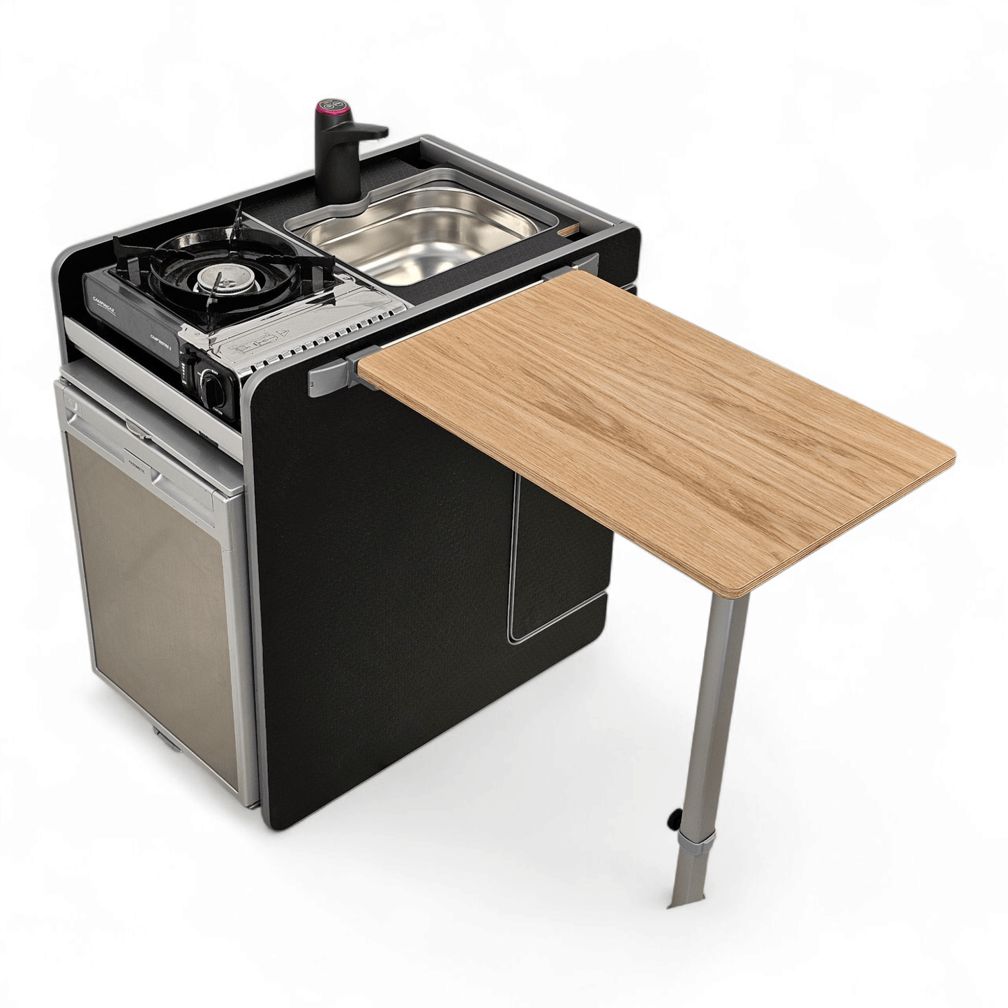 Vangear CRX - Pod 2.3 campervan fridge pod - Black or Grey (fridge not included) - Vangear UK