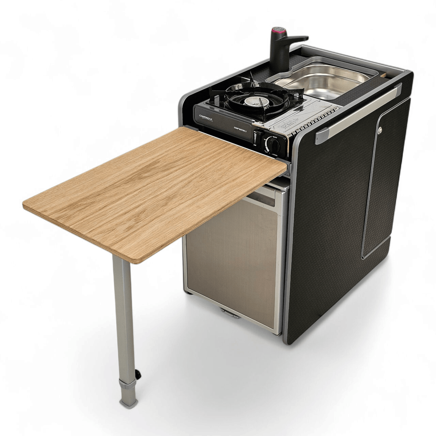 Vangear CRX - Pod 2.3 campervan fridge pod - Black or Grey (fridge not included) - Vangear UK