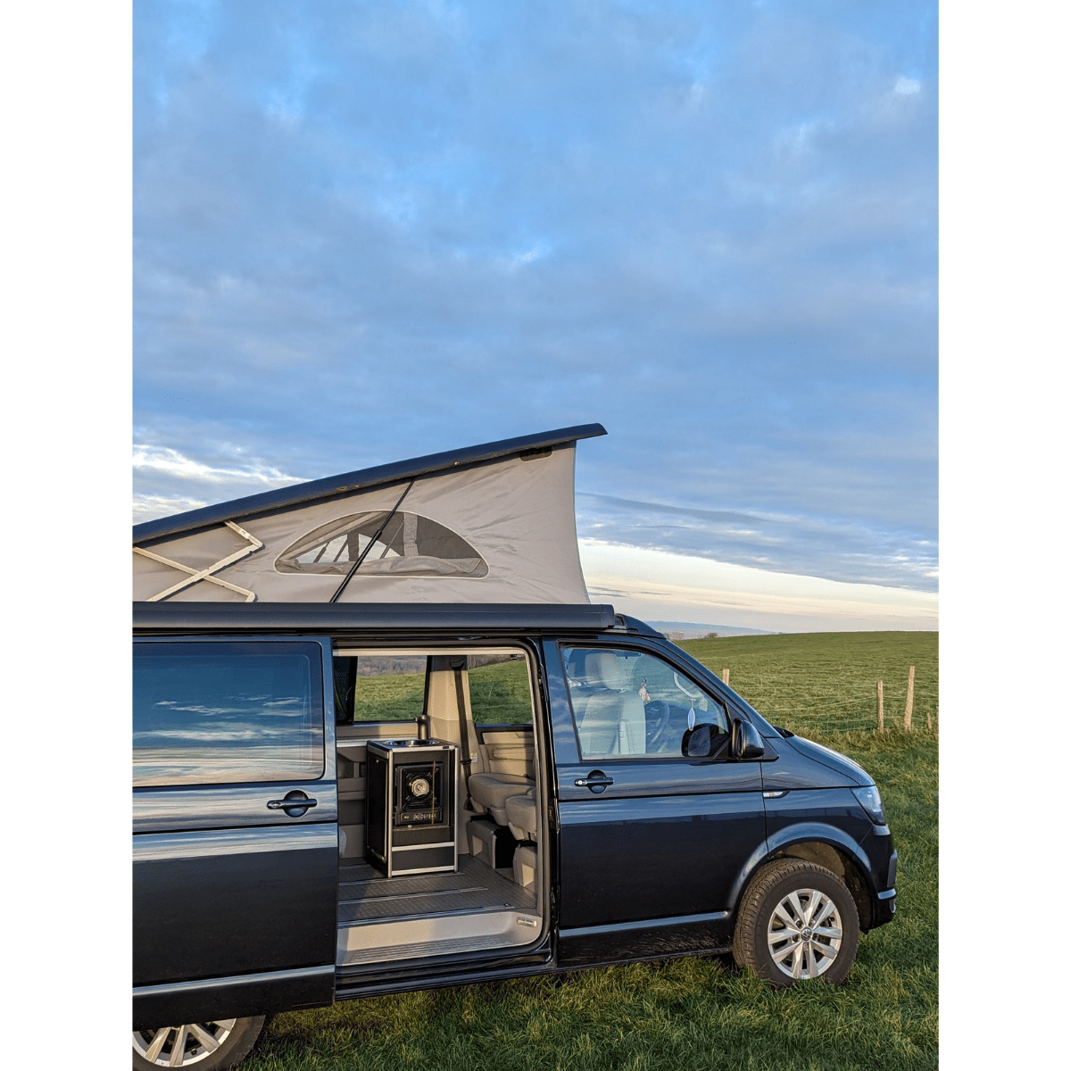 Vangear Mini - Pod Campervan Kitchen Pod 2.2 - Black or Grey - Vangear UK