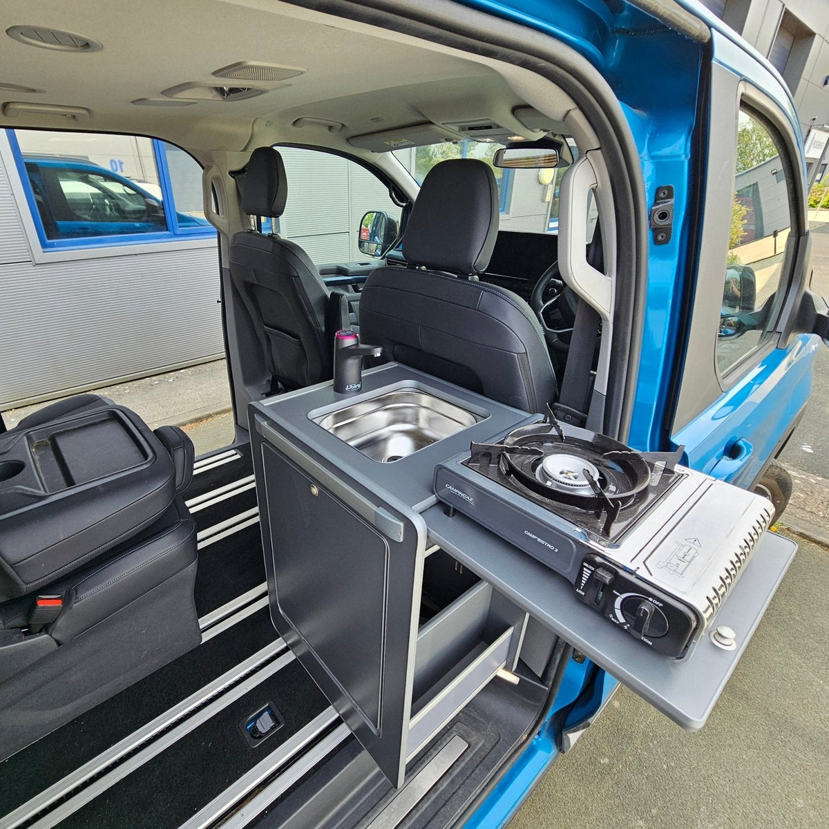 Vangear Mini - Pod Campervan Kitchen Pod 3.0 - Black or Carbon Grey - Vangear UK
