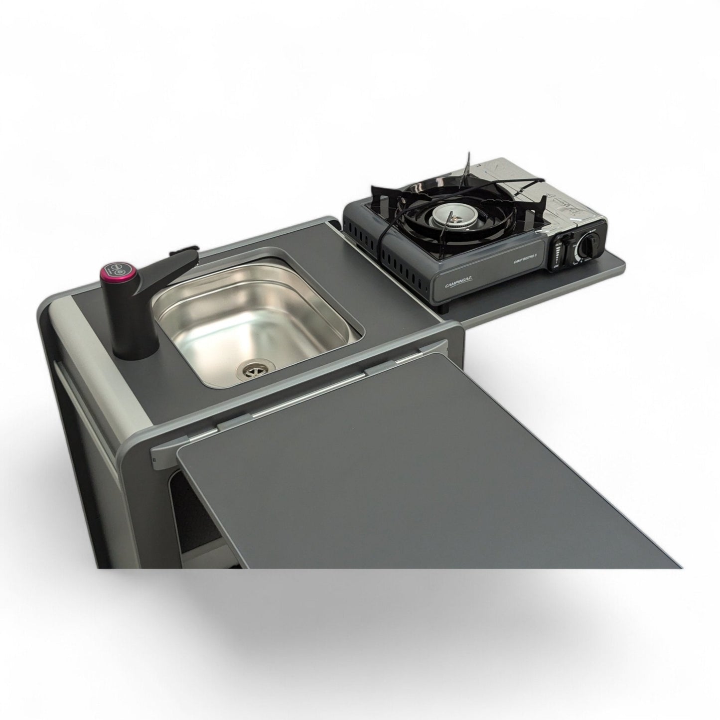 Vangear Mini - Pod Campervan Kitchen Pod (NEW Carbon Grey) gen2.2 - Vangear UK