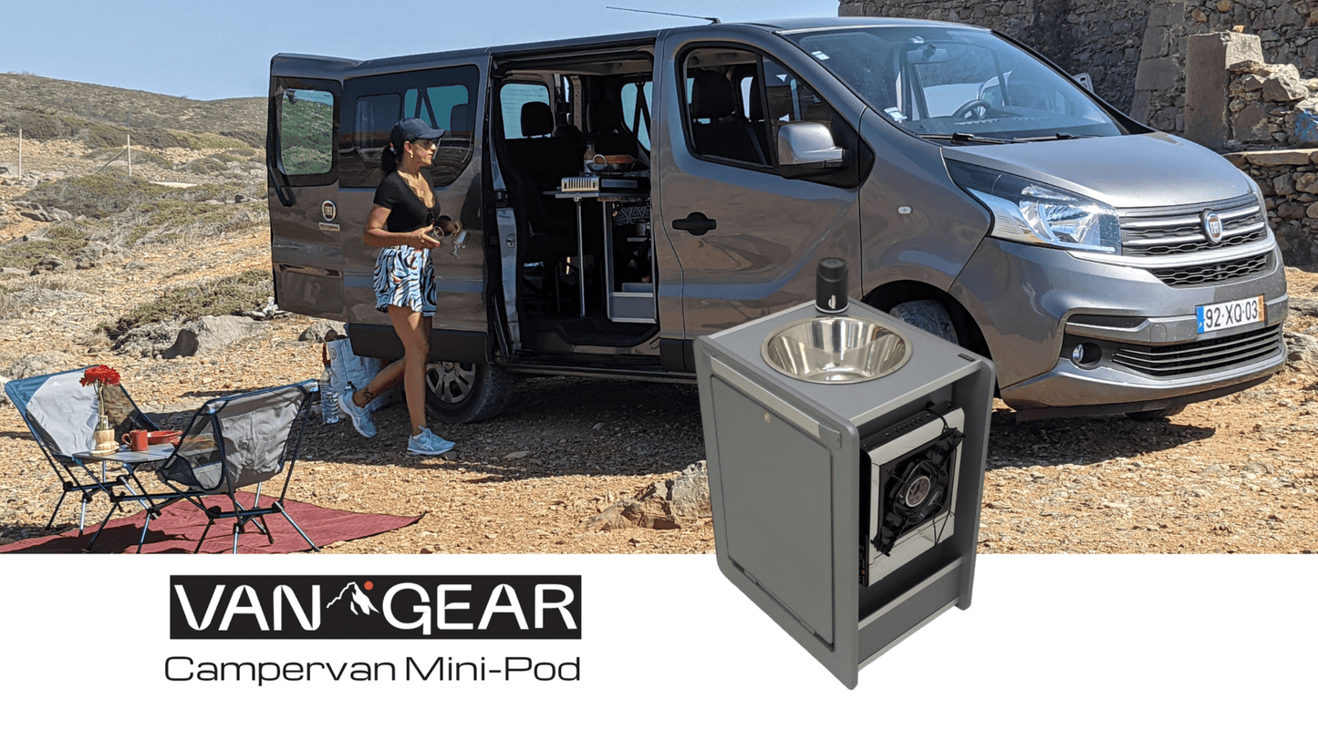 Vangear Mini - Pod Campervan Kitchen Pod (NEW Carbon Grey) gen2.2 - Vangear UK