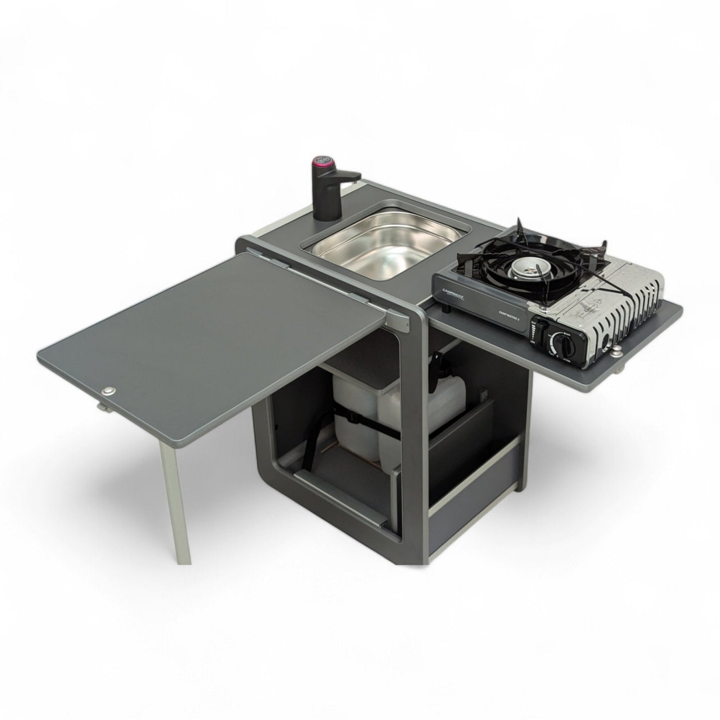Vangear Mini - Pod Campervan Kitchen Pod (NEW Carbon Grey) gen2.2 - Vangear UK