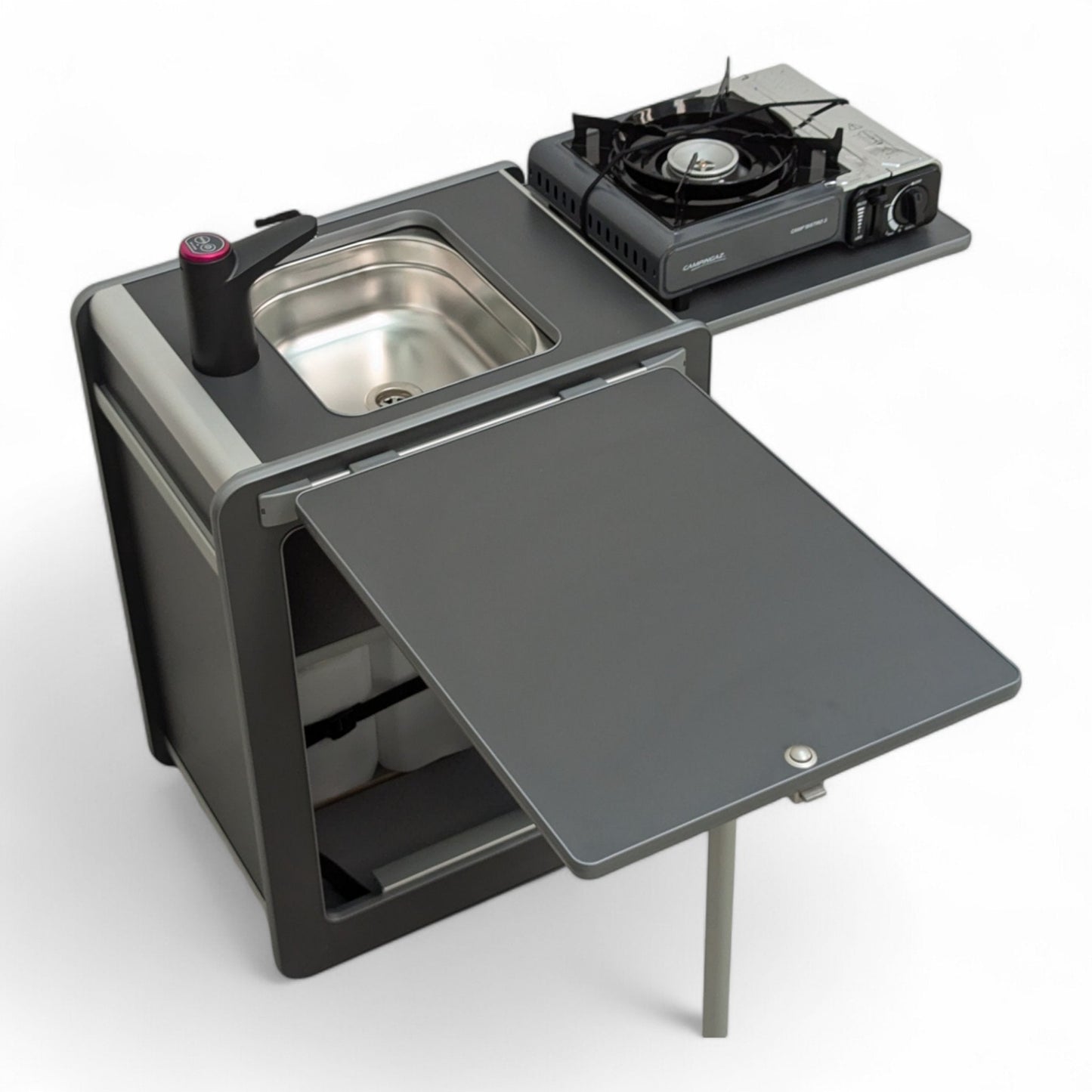 Vangear Mini - Pod Campervan Kitchen Pod (NEW Carbon Grey) gen2.2 - Vangear UK