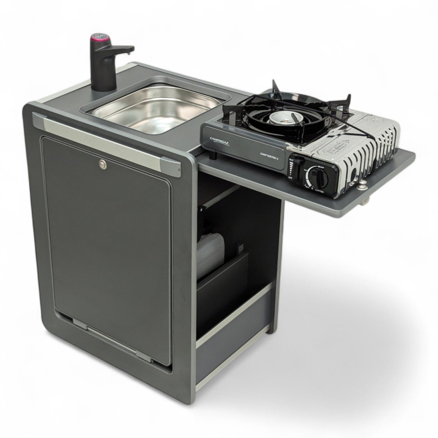 Vangear Mini - Pod Campervan Kitchen Pod (NEW Carbon Grey) gen2.2 - Vangear UK