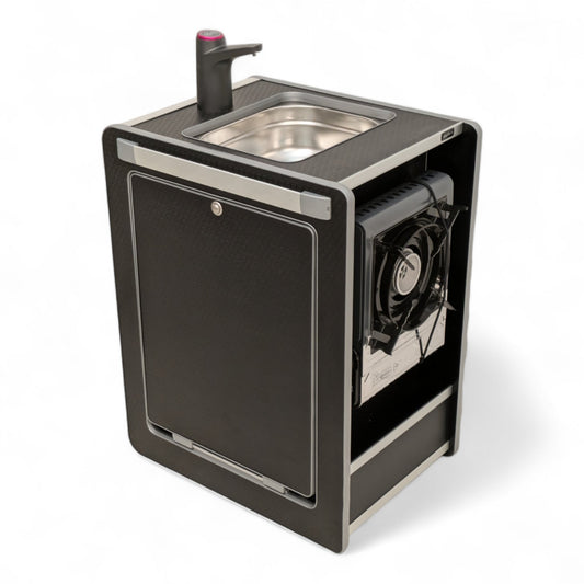 Vangear Mini - Pod Campervan Kitchen Pod (NEW Carbon Grey) gen2.2 - Vangear UK