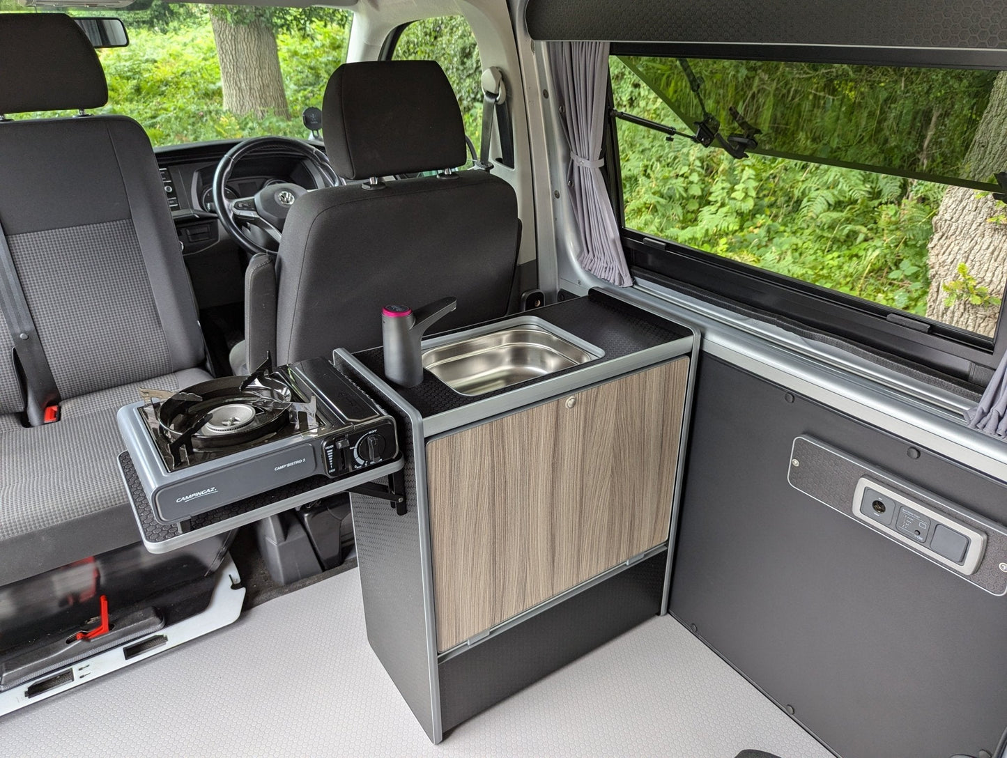 Vangear Nano - Pod Campervan Kitchen (Black) gen2.2 - Vangear UK