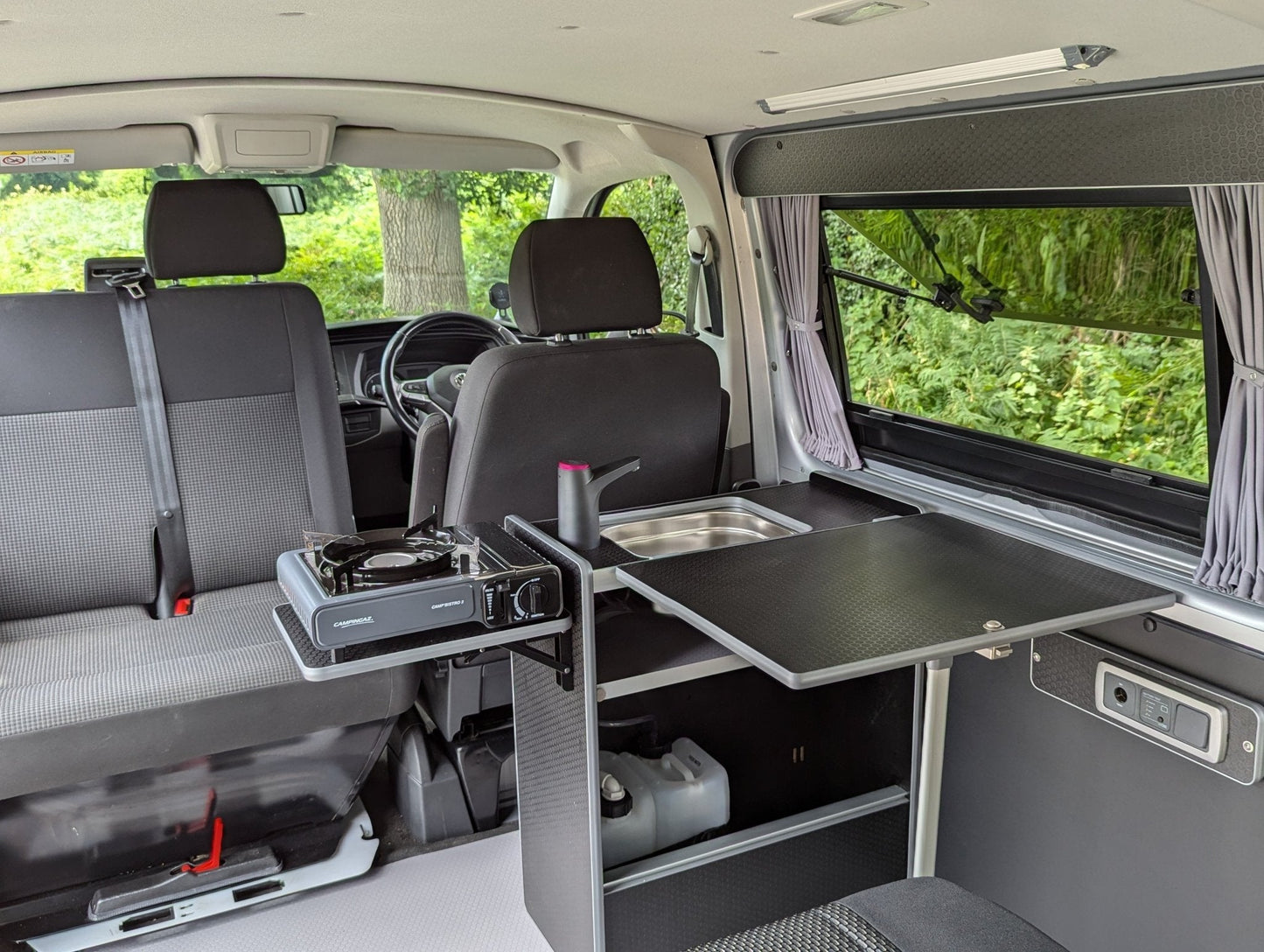Vangear Nano - Pod Campervan Kitchen (Black) gen2.2 - Vangear UK