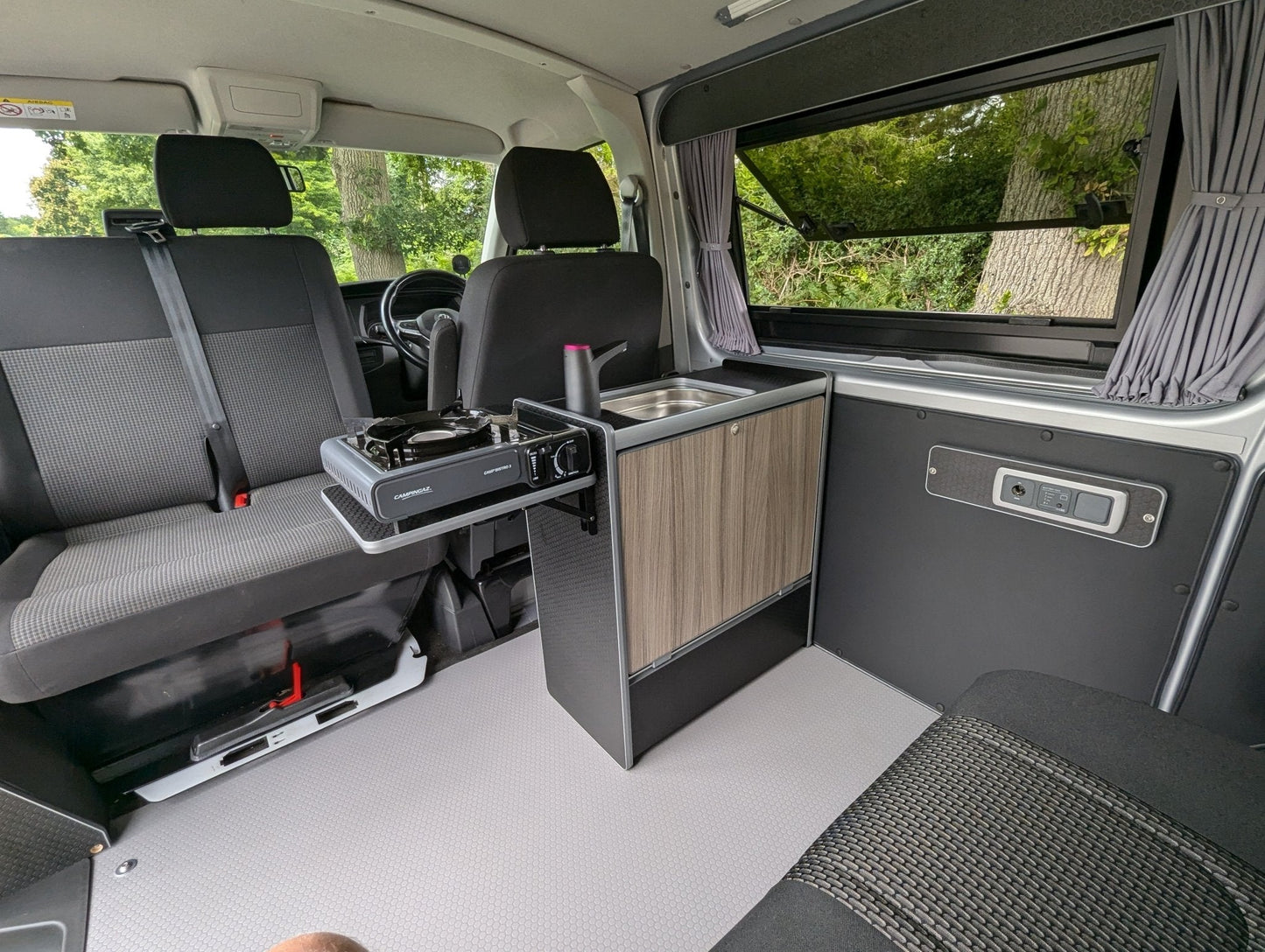 Vangear Nano - Pod Campervan Kitchen (Black) gen2.2 - Vangear UK