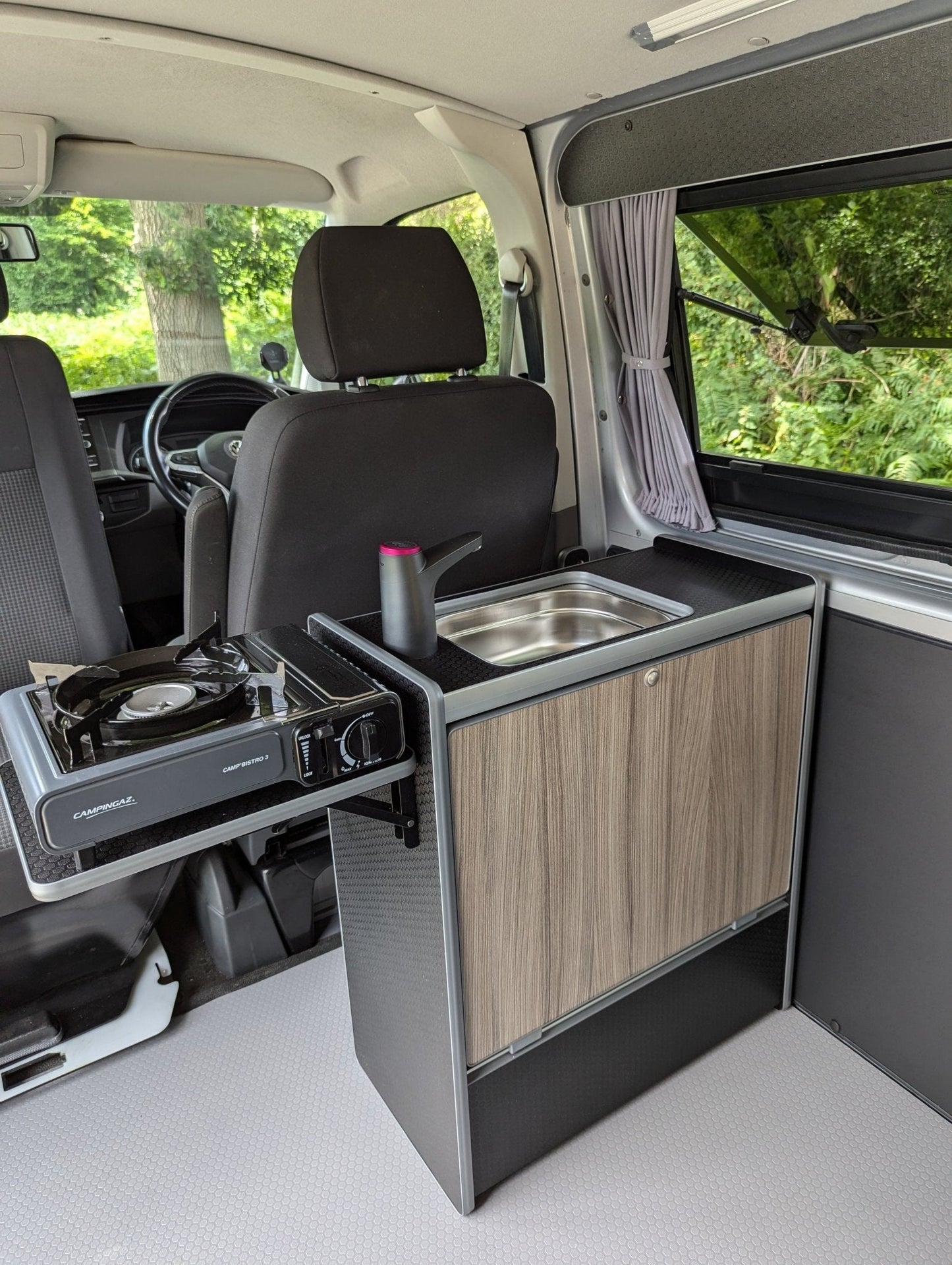 Vangear Nano - Pod Campervan Kitchen (Black) gen2.2 - Vangear UK