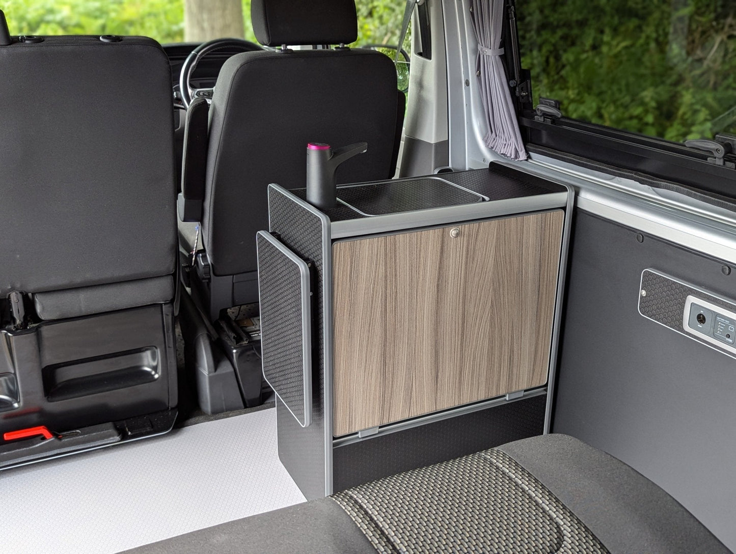 Vangear Nano - Pod Campervan Kitchen (Black) gen2.2 - Vangear UK