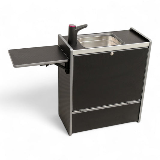 Vangear Nano - Pod Campervan Kitchen (Black) gen2.2 - Vangear UK