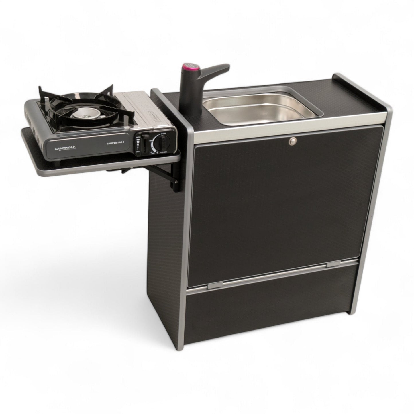 Vangear Nano - Pod Campervan Kitchen (Black) gen2.2 - Vangear UK