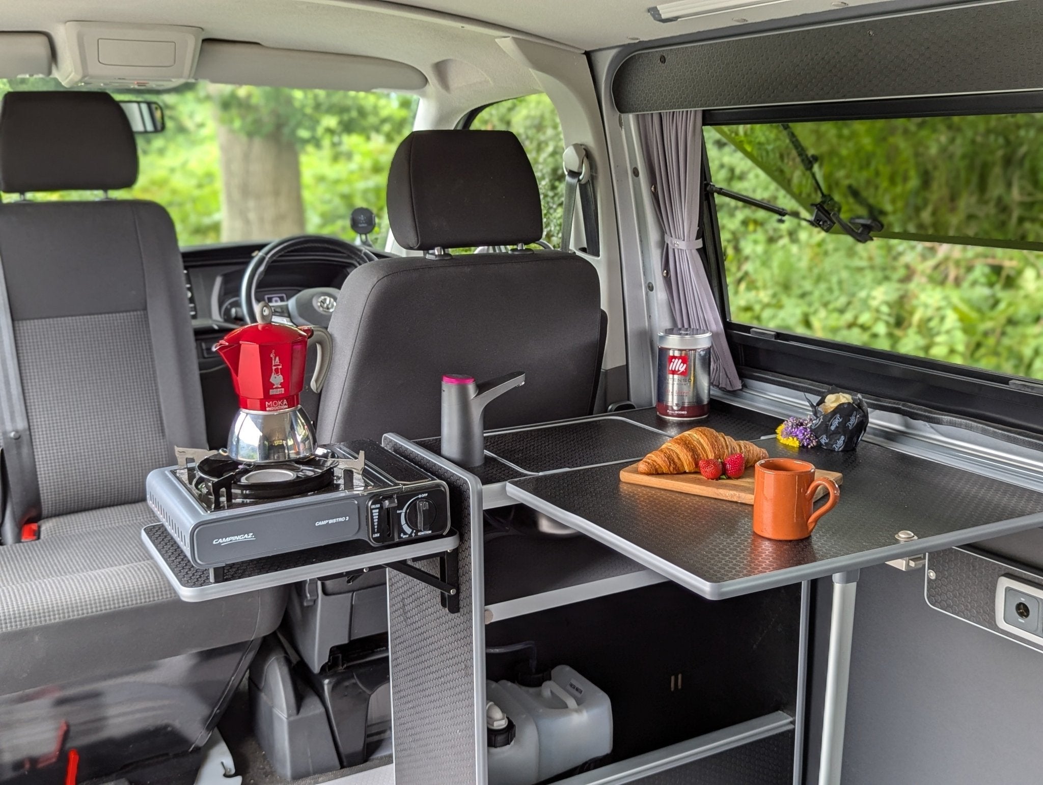 Vangear Nano - Pod Campervan Kitchen (Black) gen2.2 - Vangear UK