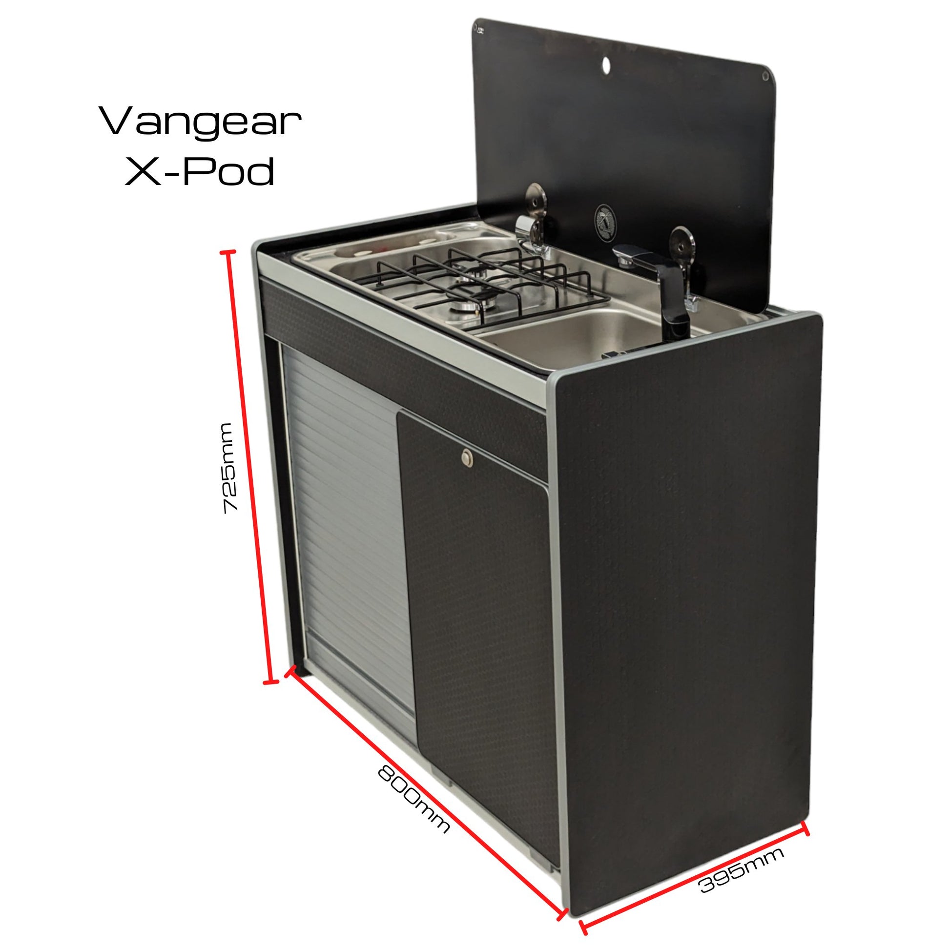 Vangear X-Pod (Gen2) Campervan kitchen (Grey) - Vangear UK
