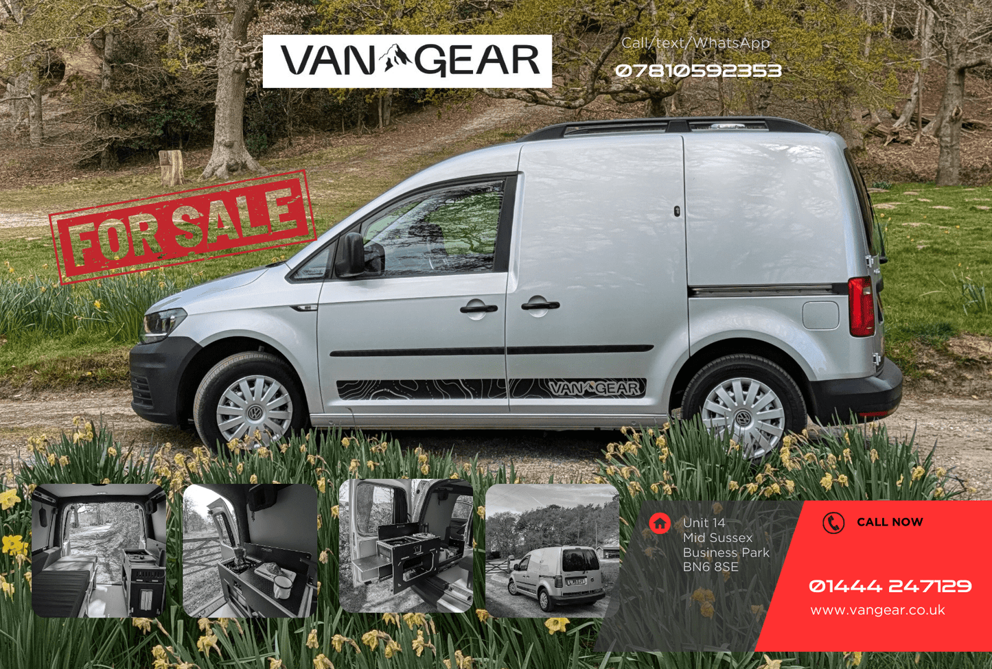 Volkswagen 2019 Caddy Campervan with a Vangear "CLUB" conversion. - Vangear UK