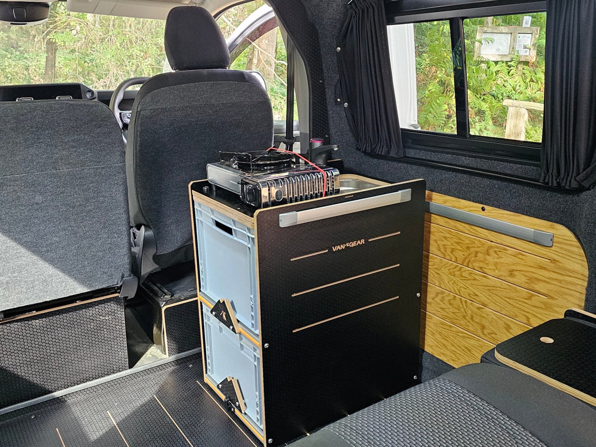 1.0 NEO-POD campervan kitchen-with euroboxes- (NOT including stove) - Vangear UK