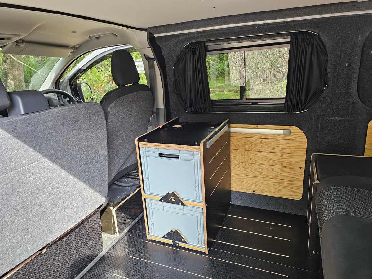 1.0 NEO-POD campervan kitchen-with euroboxes- (NOT including stove) - Vangear UK