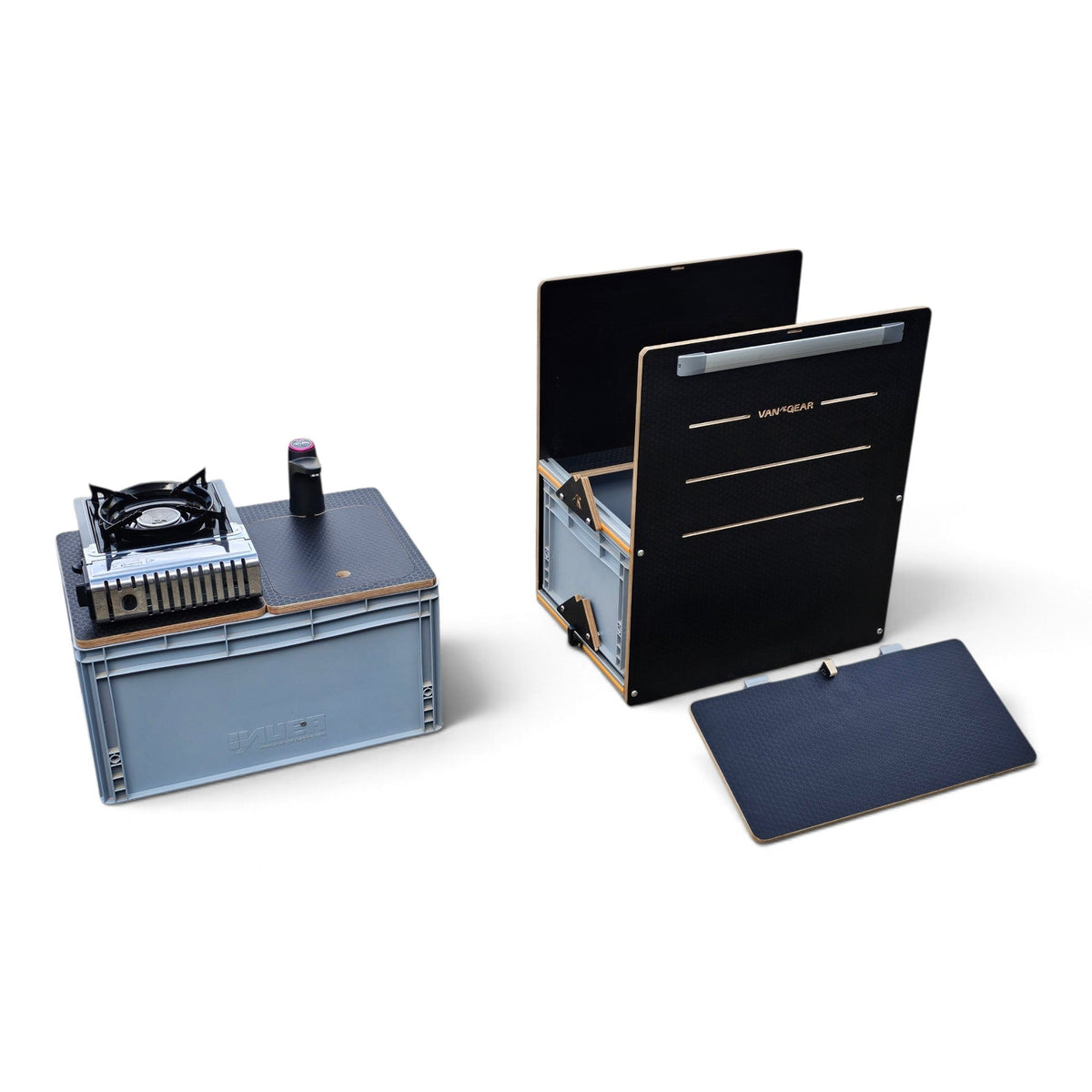 1.1 & 1.2 NEO-POD campervan kitchen-with euroboxes-(NOT including stove) - Vangear UK